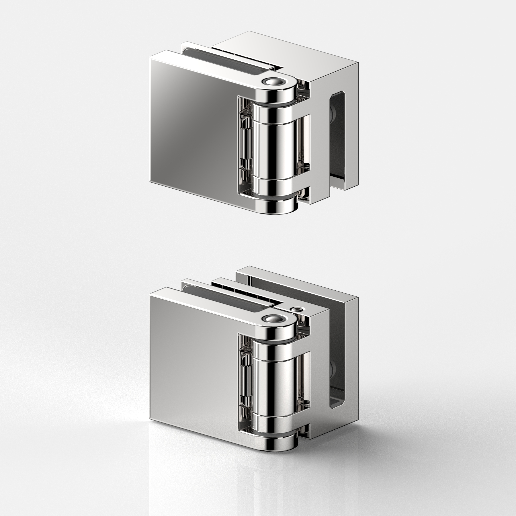 Anschlagtürband Glas-Glas 180°