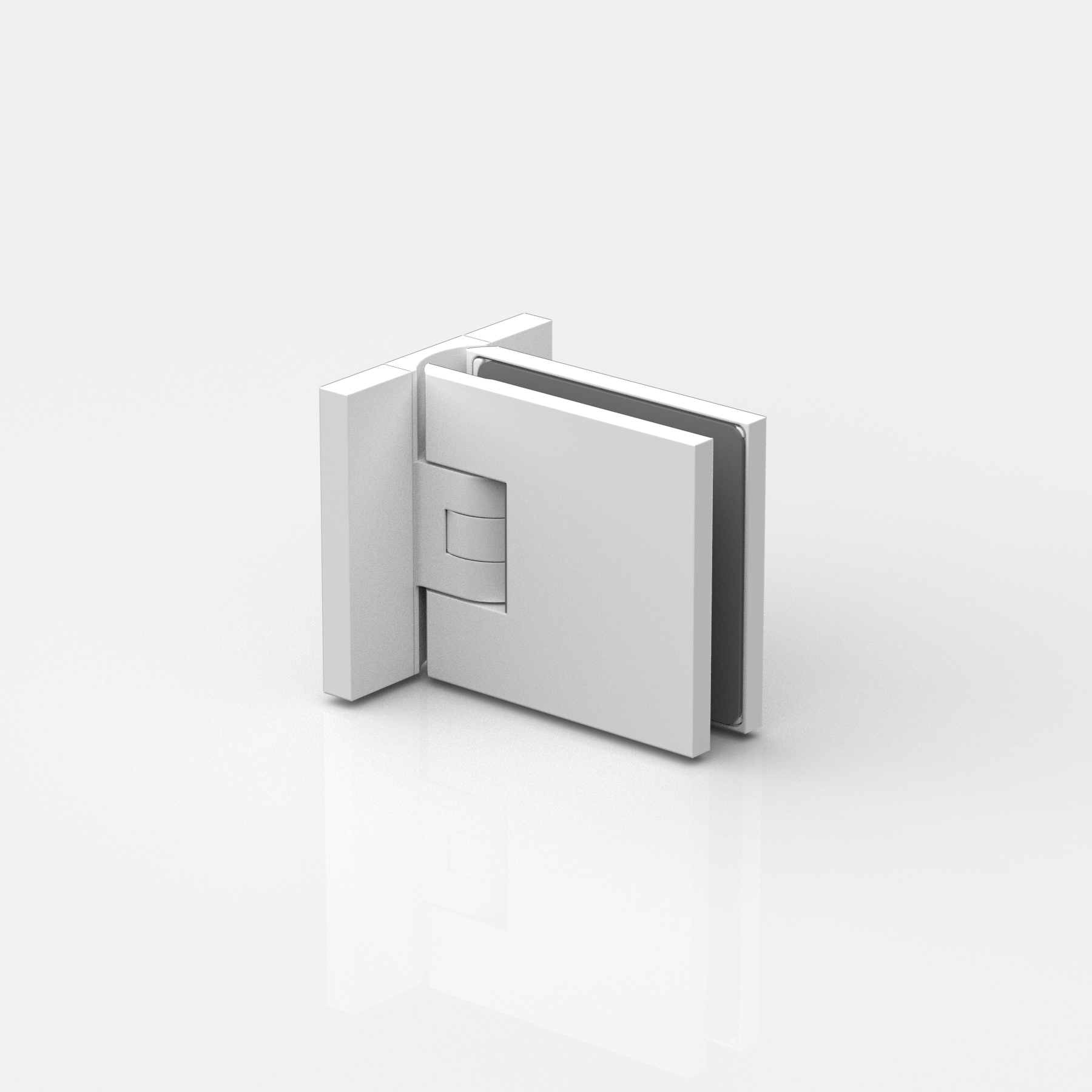 Pendeltürband Glas-Wand 90°