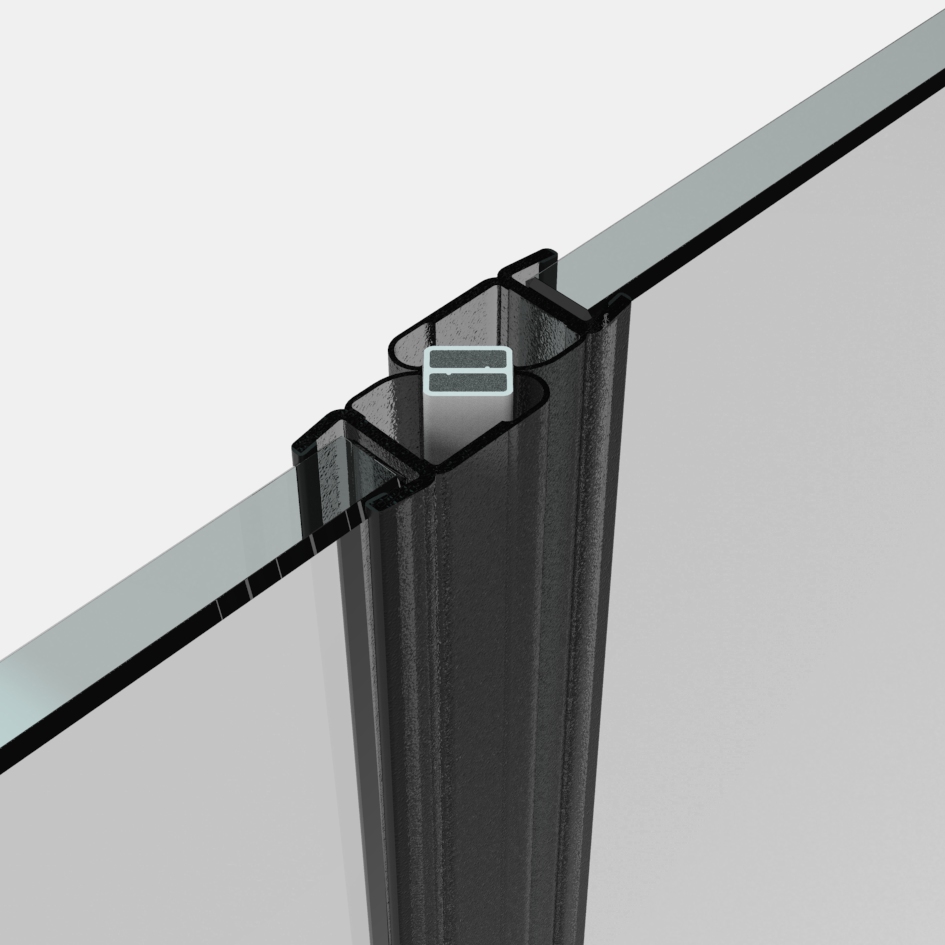 Magnetschienenset für 180° (2X90°)