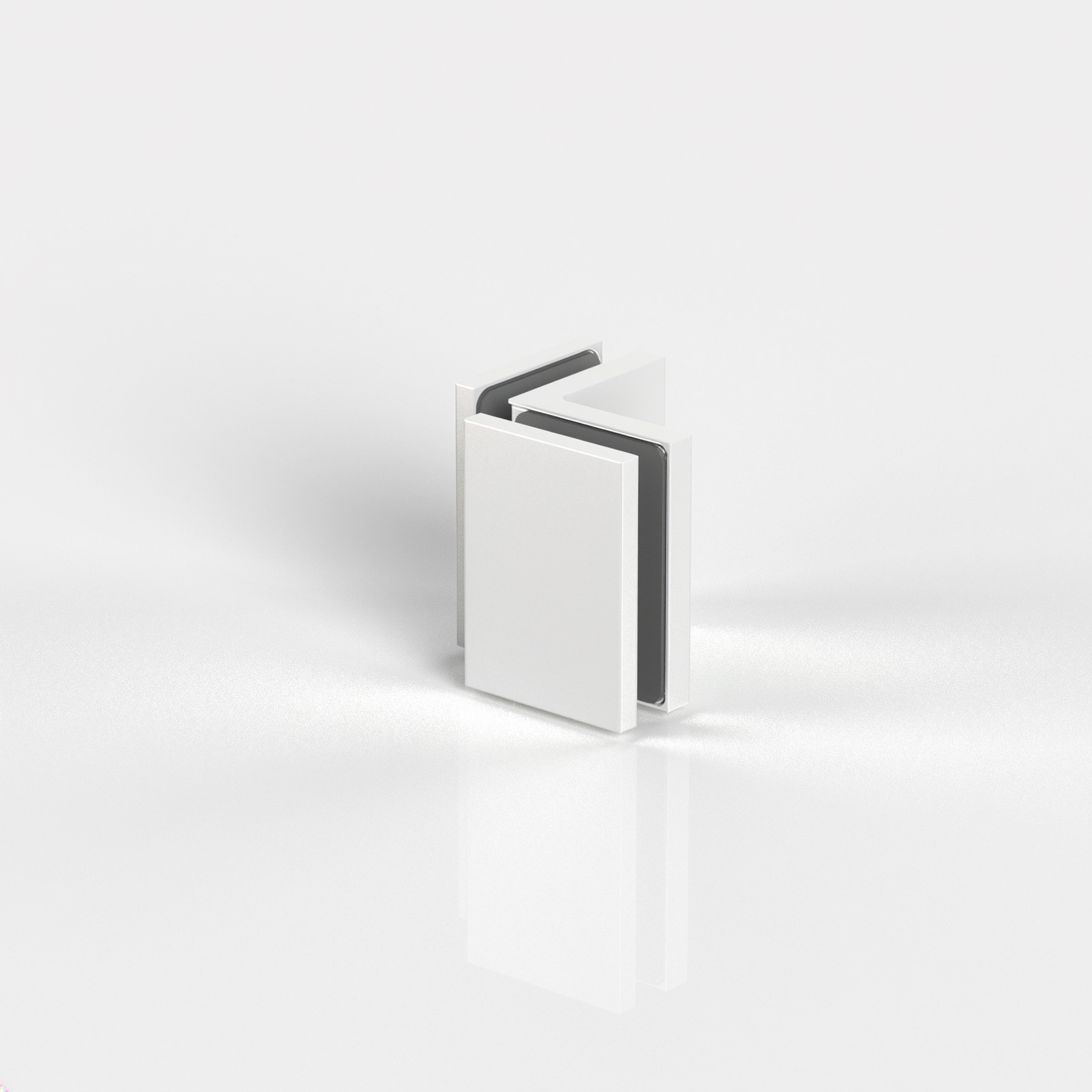 sauna angle bracket glass-glass 90°