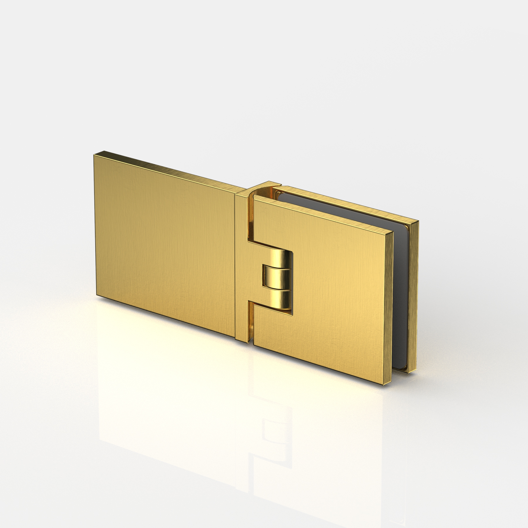 Pendeltürband Glas-Wand 180°