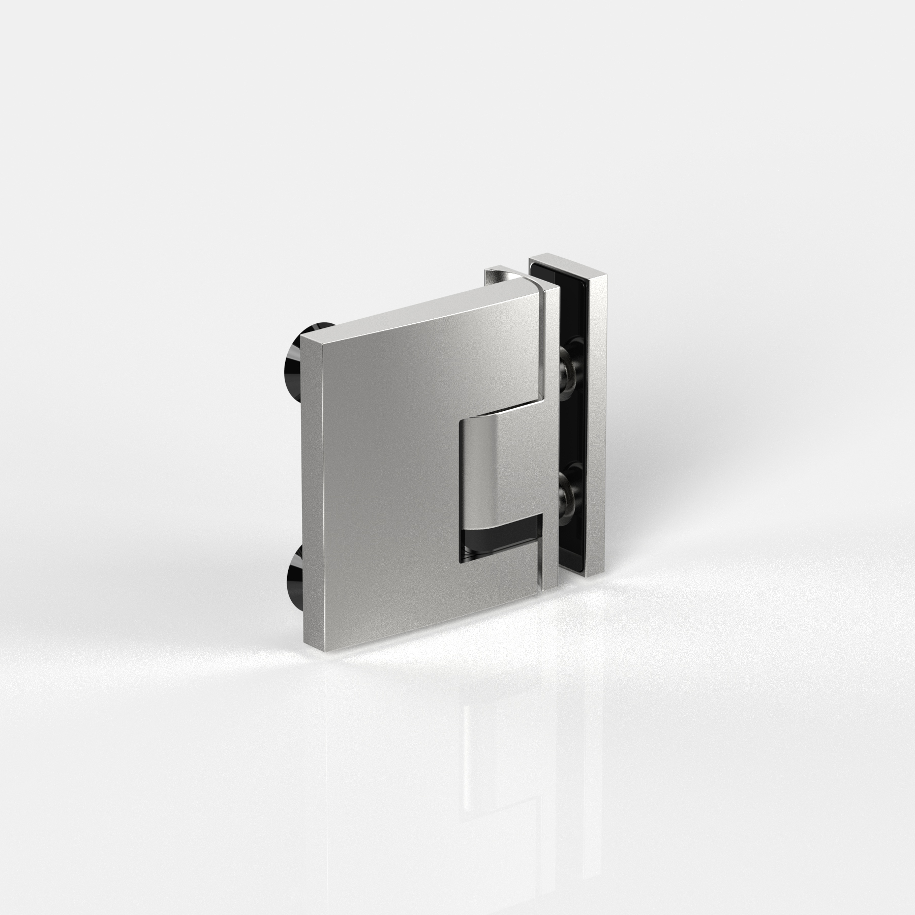 Hebe-Senk-Pendeltürband, flächenbündig, Glas-Glas 90°