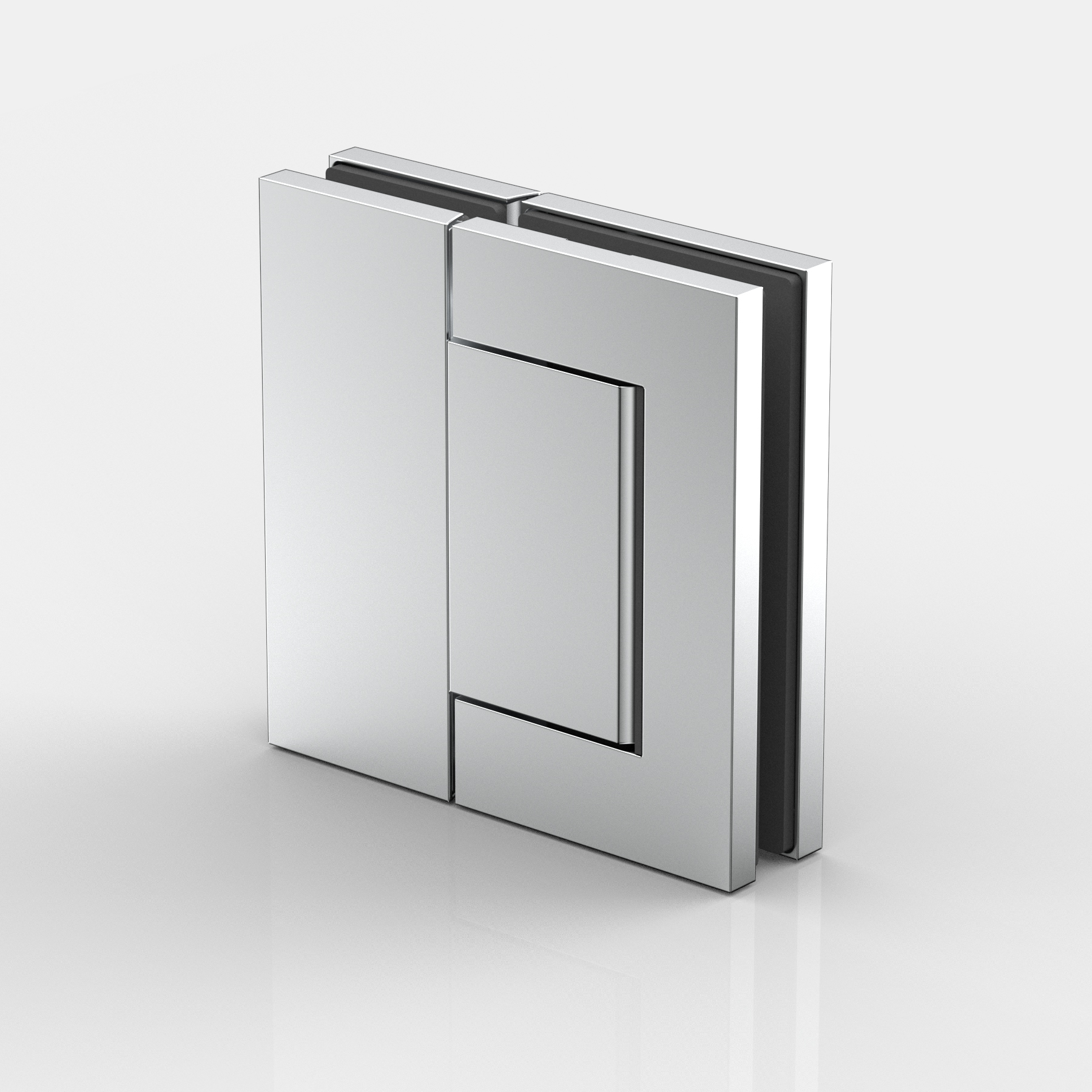 Pendeltürband Glas-Glas 180°, beidseitig max. 95° öffnend