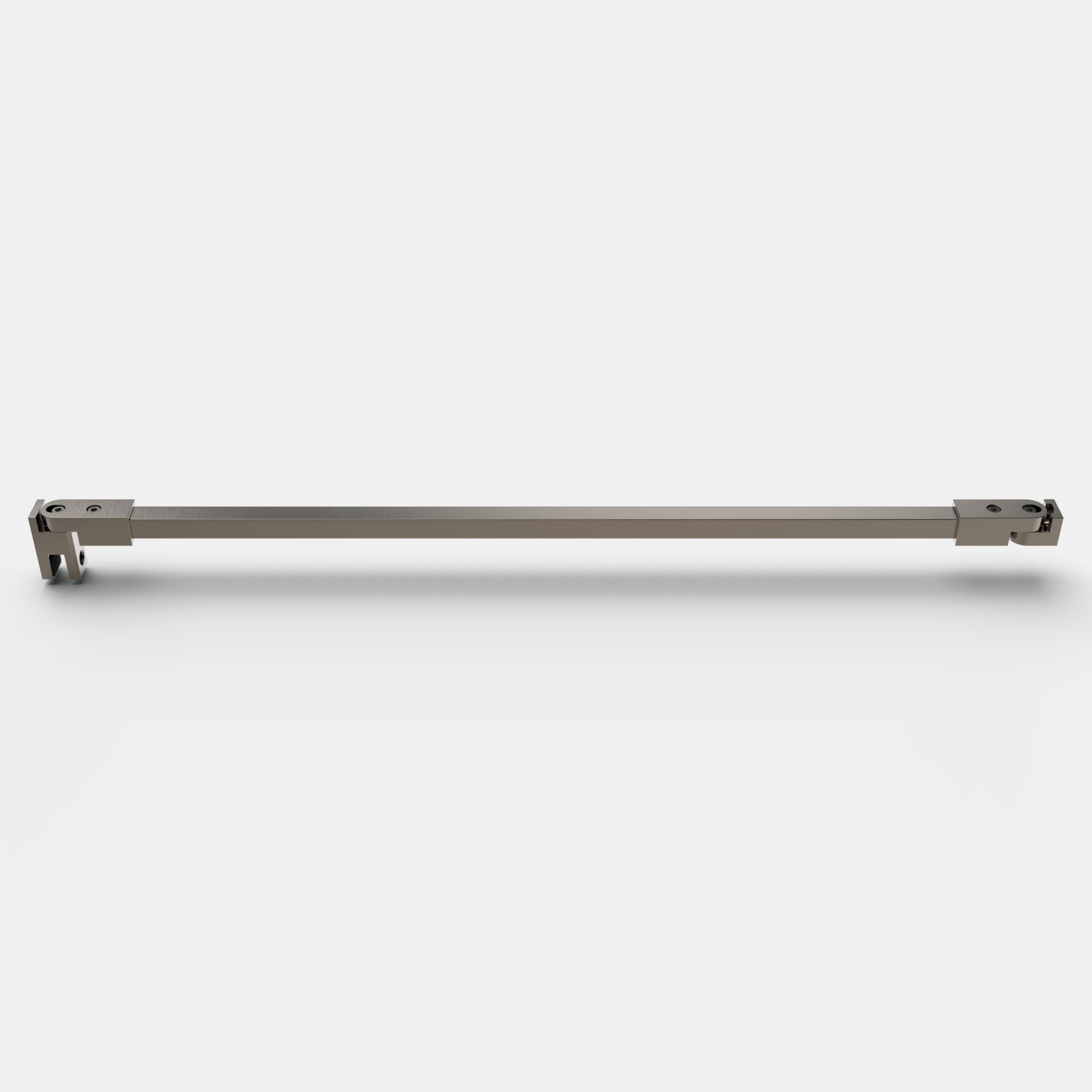 Stabistange eckig 1200 mm, Glas-Wand, kürzbar