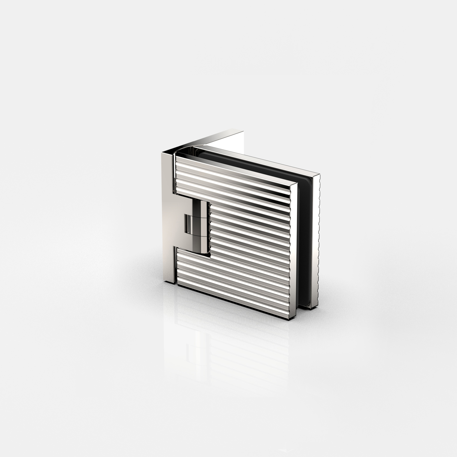 Pendeltürband Glas-Wand 90°