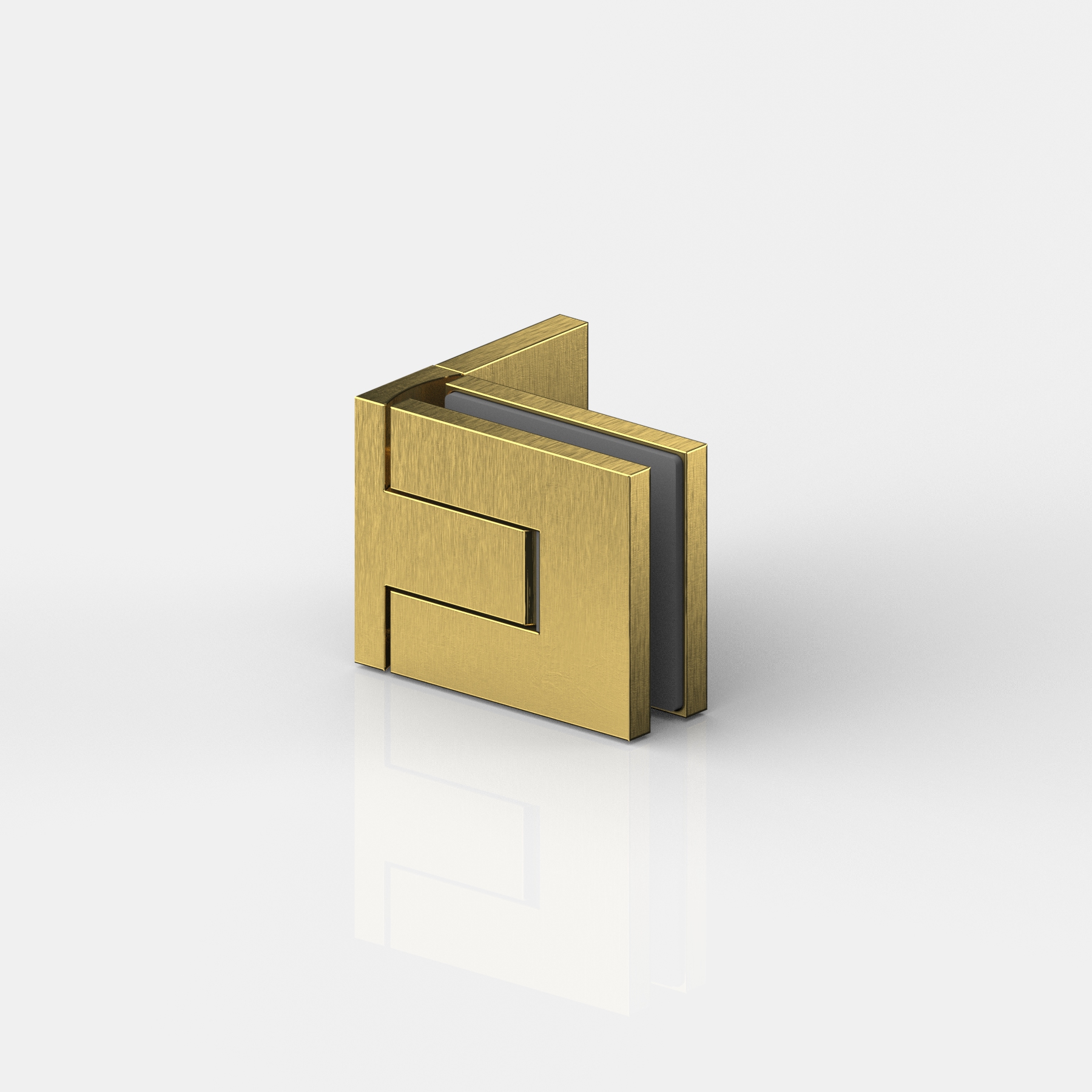 Pendeltürband Glas-Wand 90°