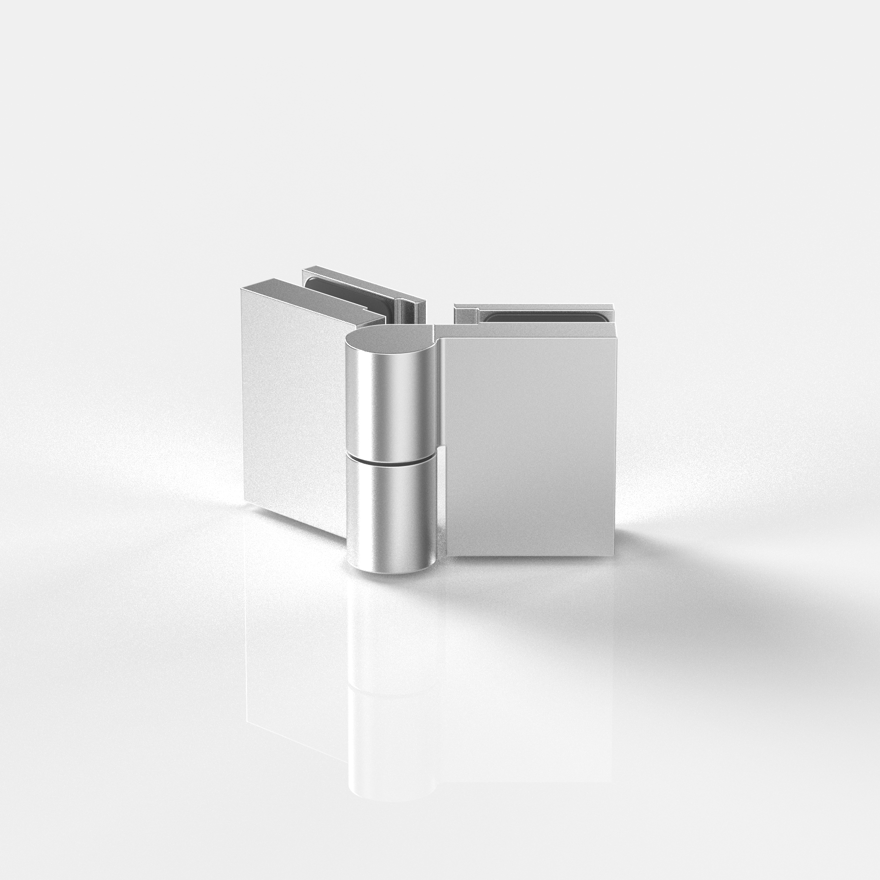 Hebe-Senk-Anschlagtürband, Glas-Glas135°