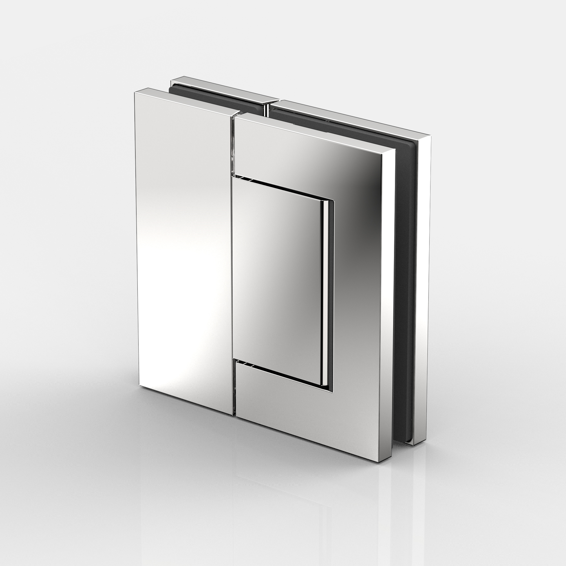 Pendeltürband Glas-Glas 180°, beidseitig max. 95° öffnend