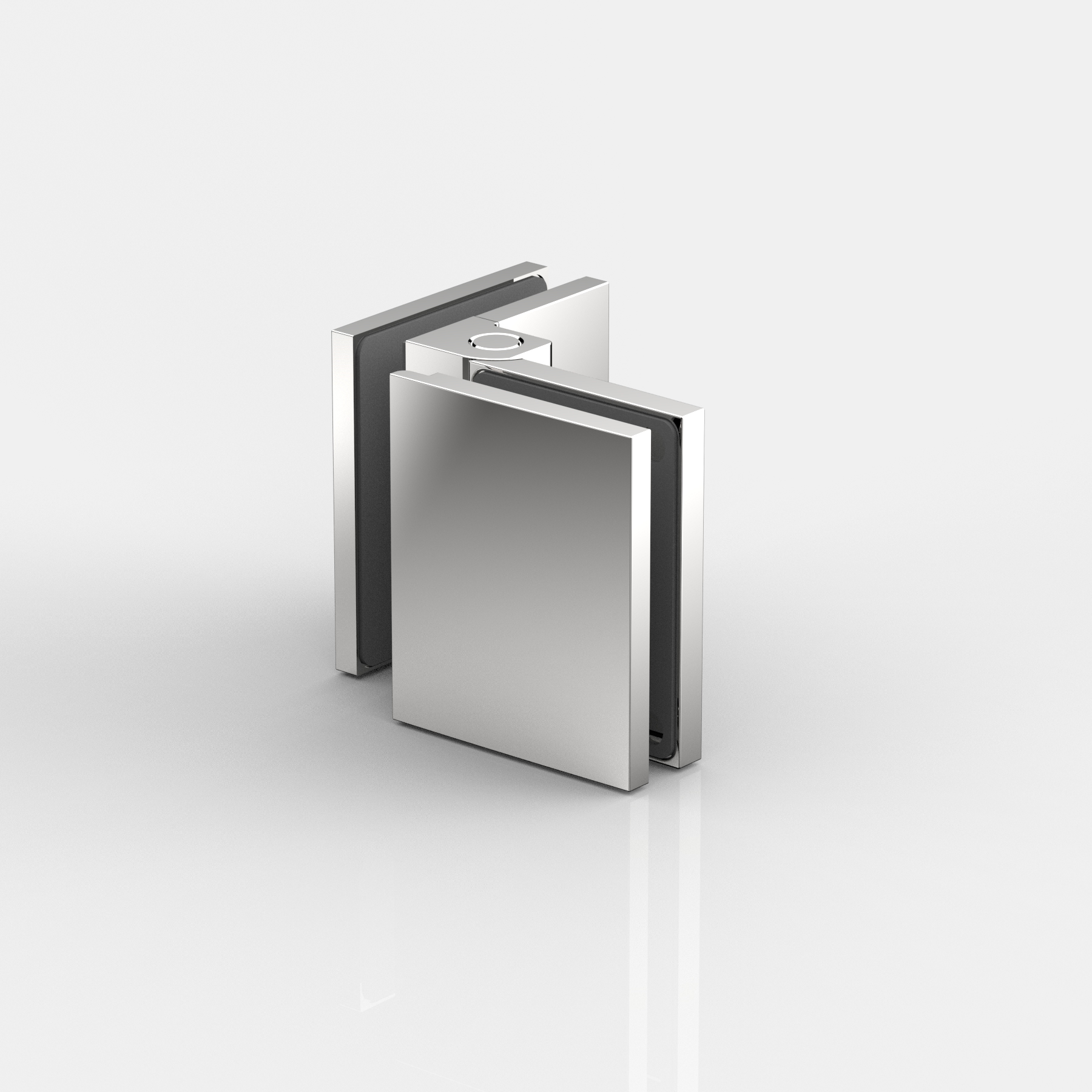 Anschlagtürband Glas-Glas 90°