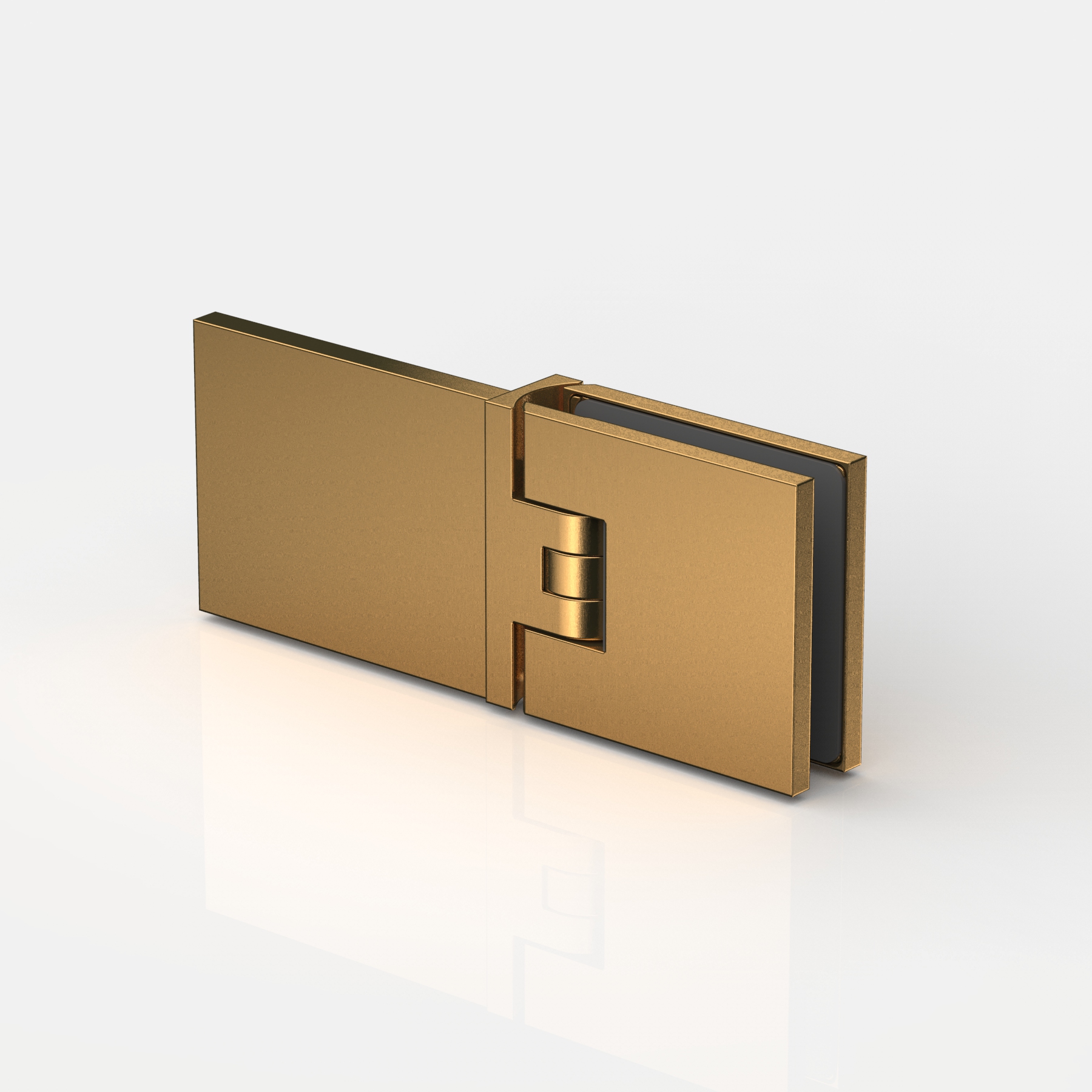 Pendeltürband Glas-Wand 180°