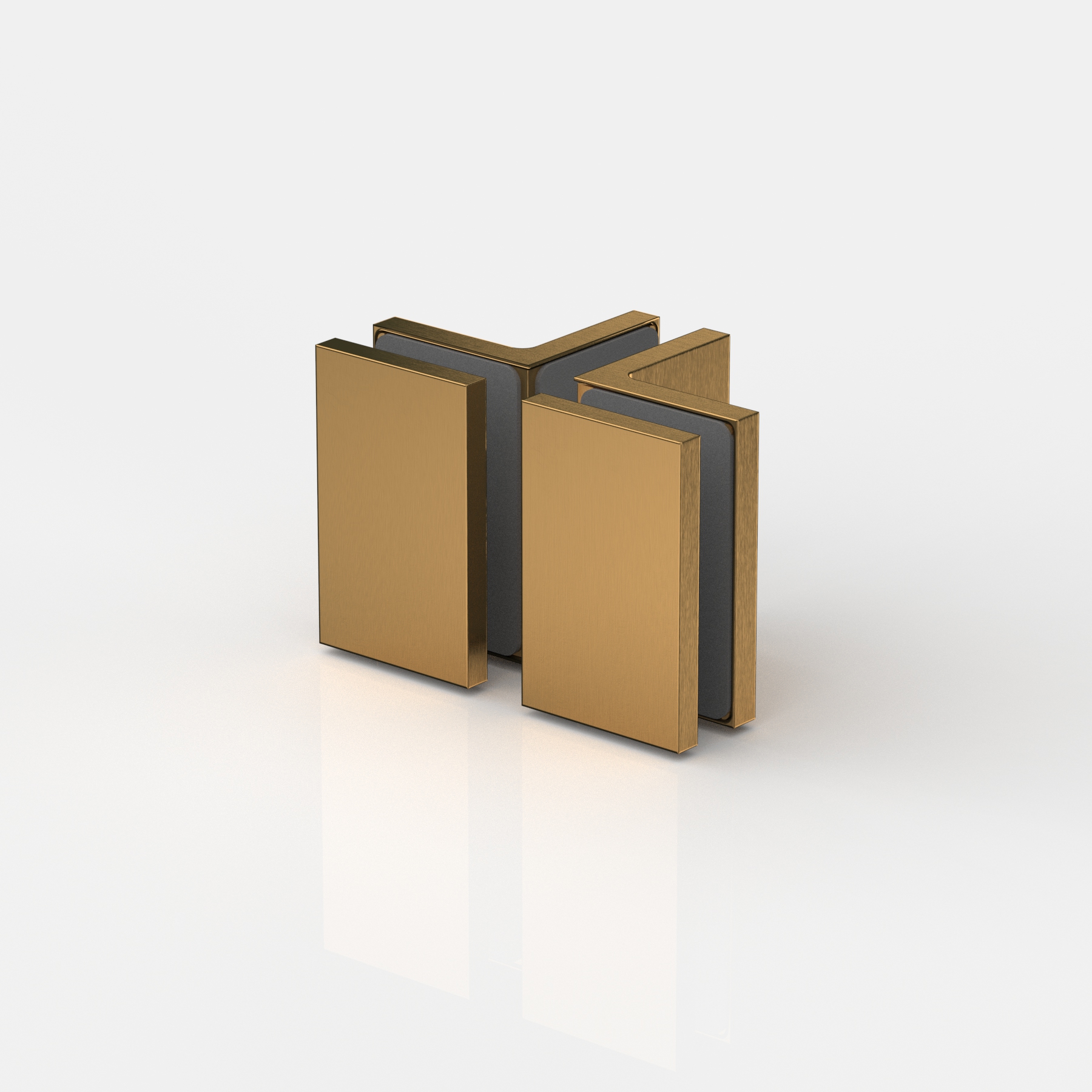 Winkelverbinder Glas-Glas 90°