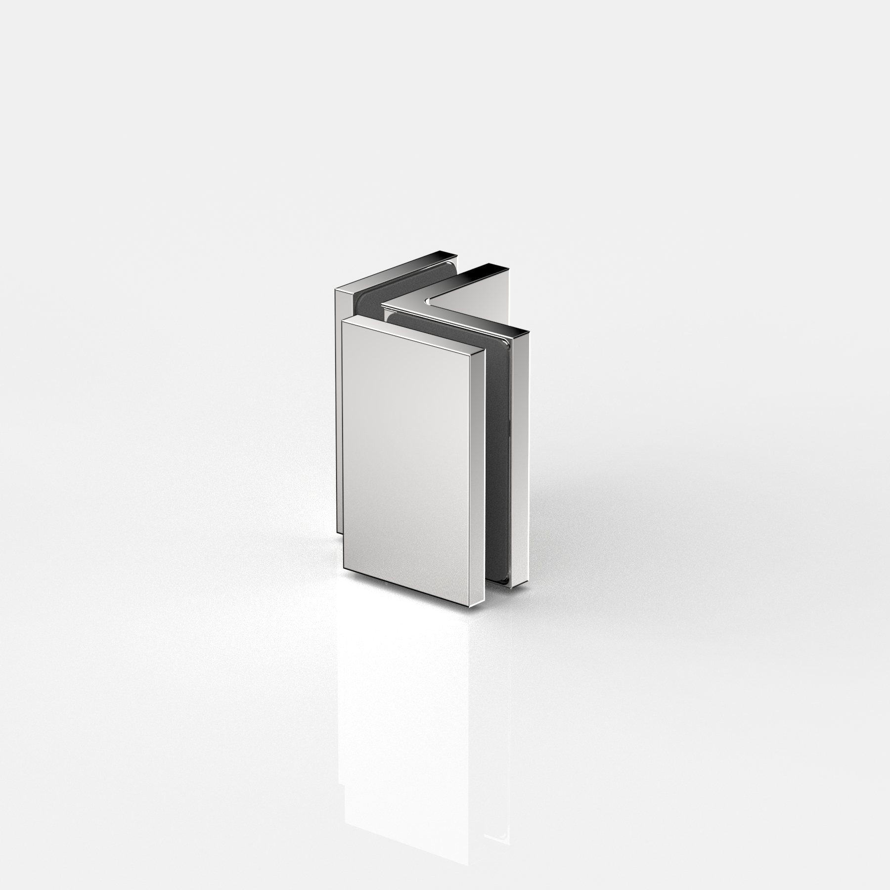 Winkelverbinder Glas-Glas 90°