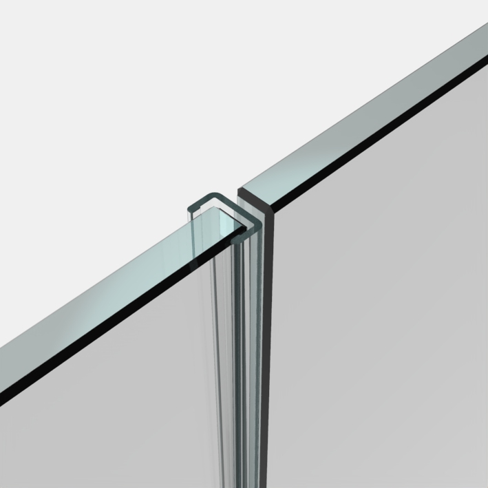 Sichtschutzprofil, 2500mm, 10mm
