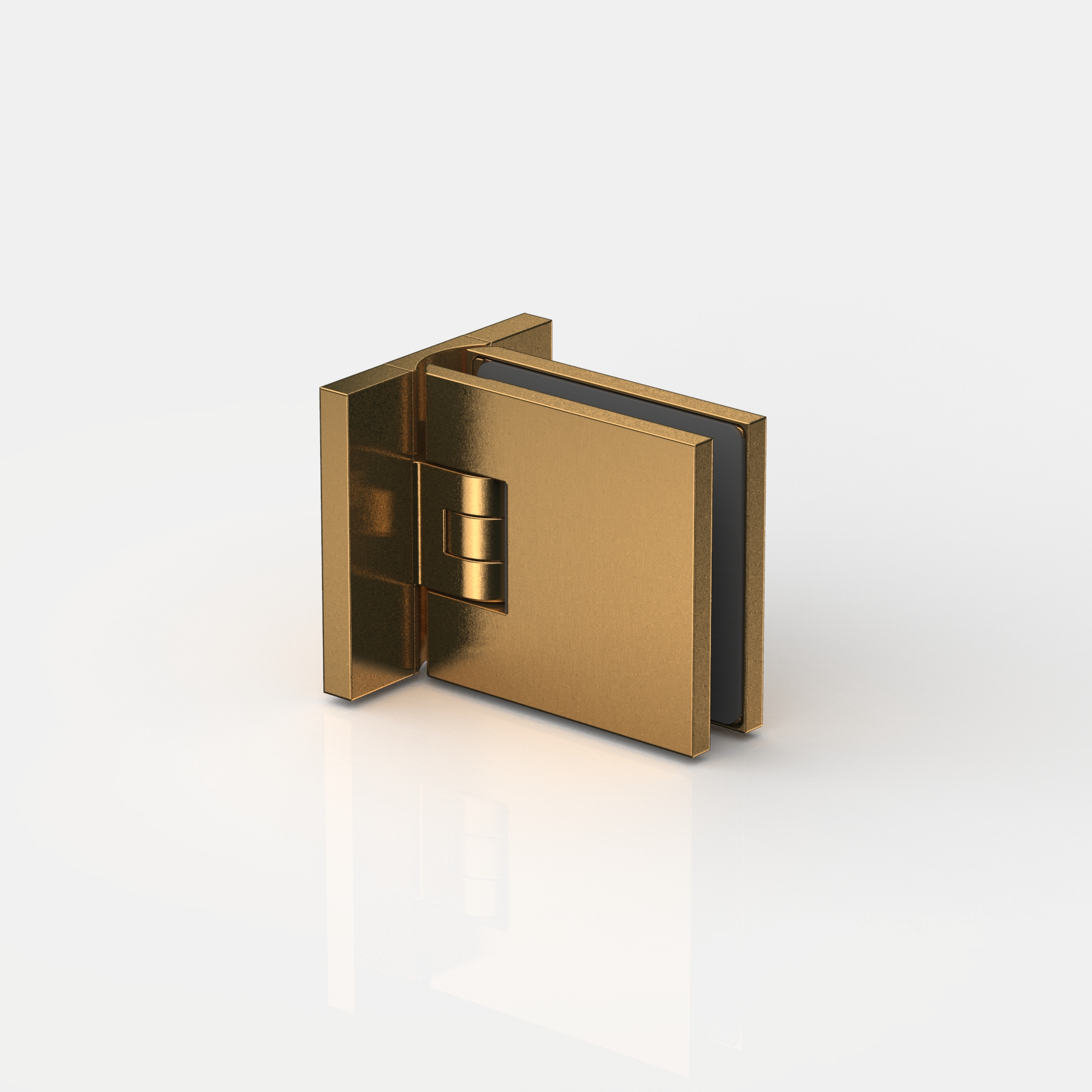 Pendeltürband Glas-Wand 90°