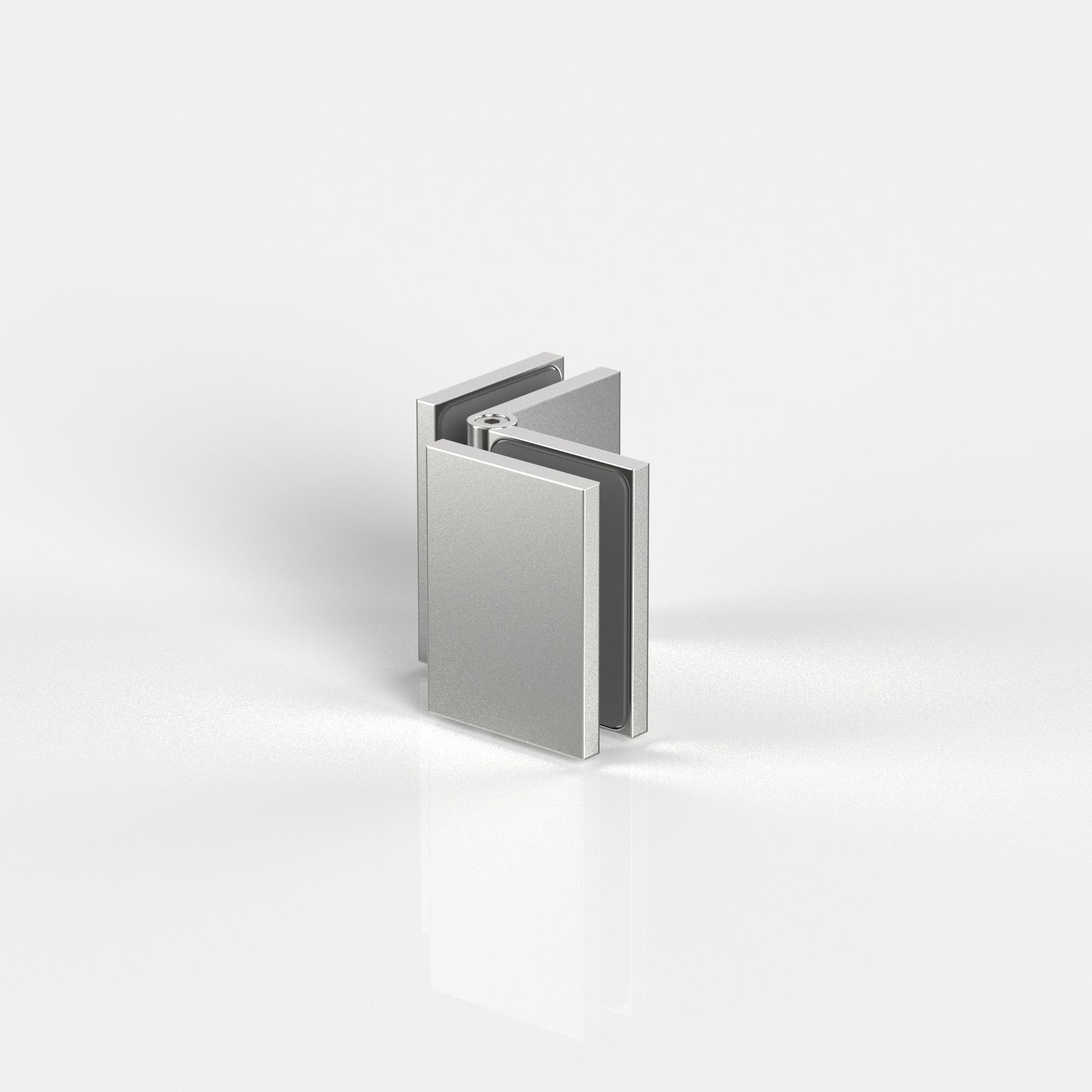 Winkelverbinder Glas-Glas 90°