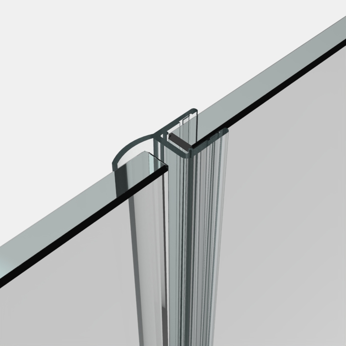 Dichtprofil, Mitteldichtung 180°,10/12mm