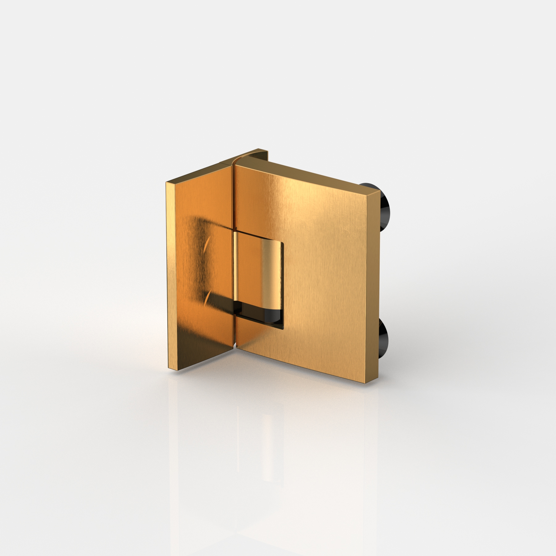 Pavone – shower swing door hinge glass-wall 90°, flush