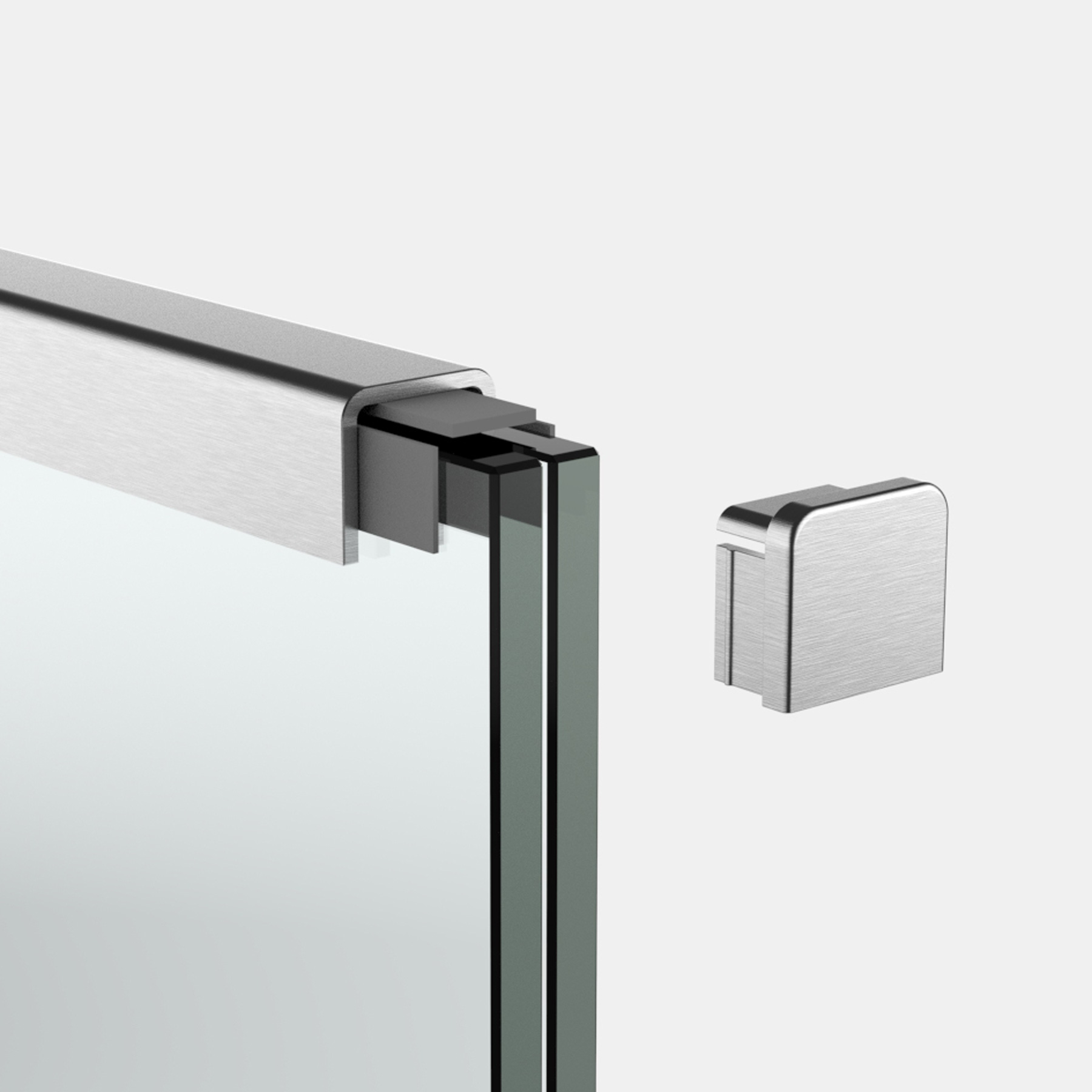 Kappe für U-Profil, 30x27x3 mm