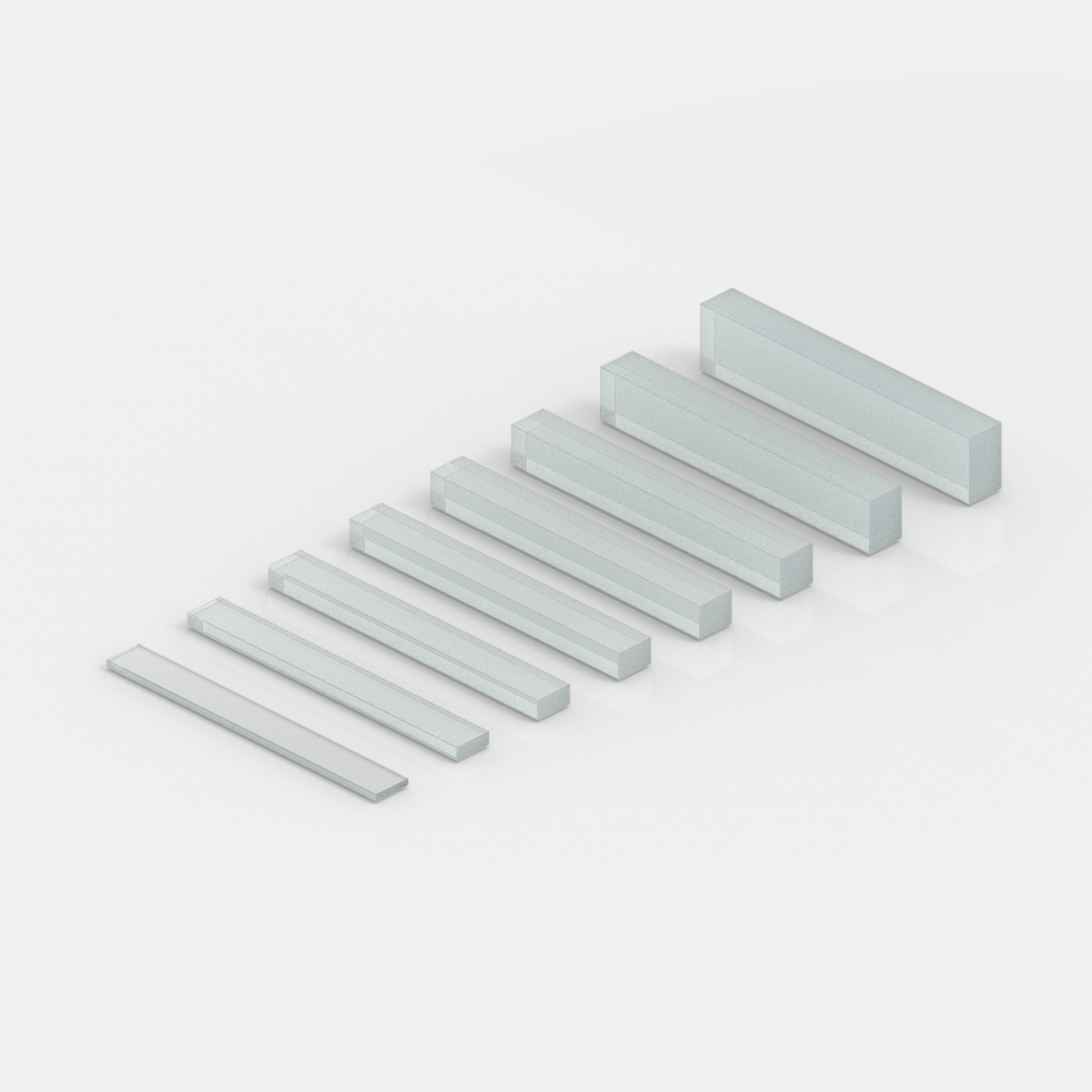 Distanz-, Trageklotz (25 Stück), 1 mm