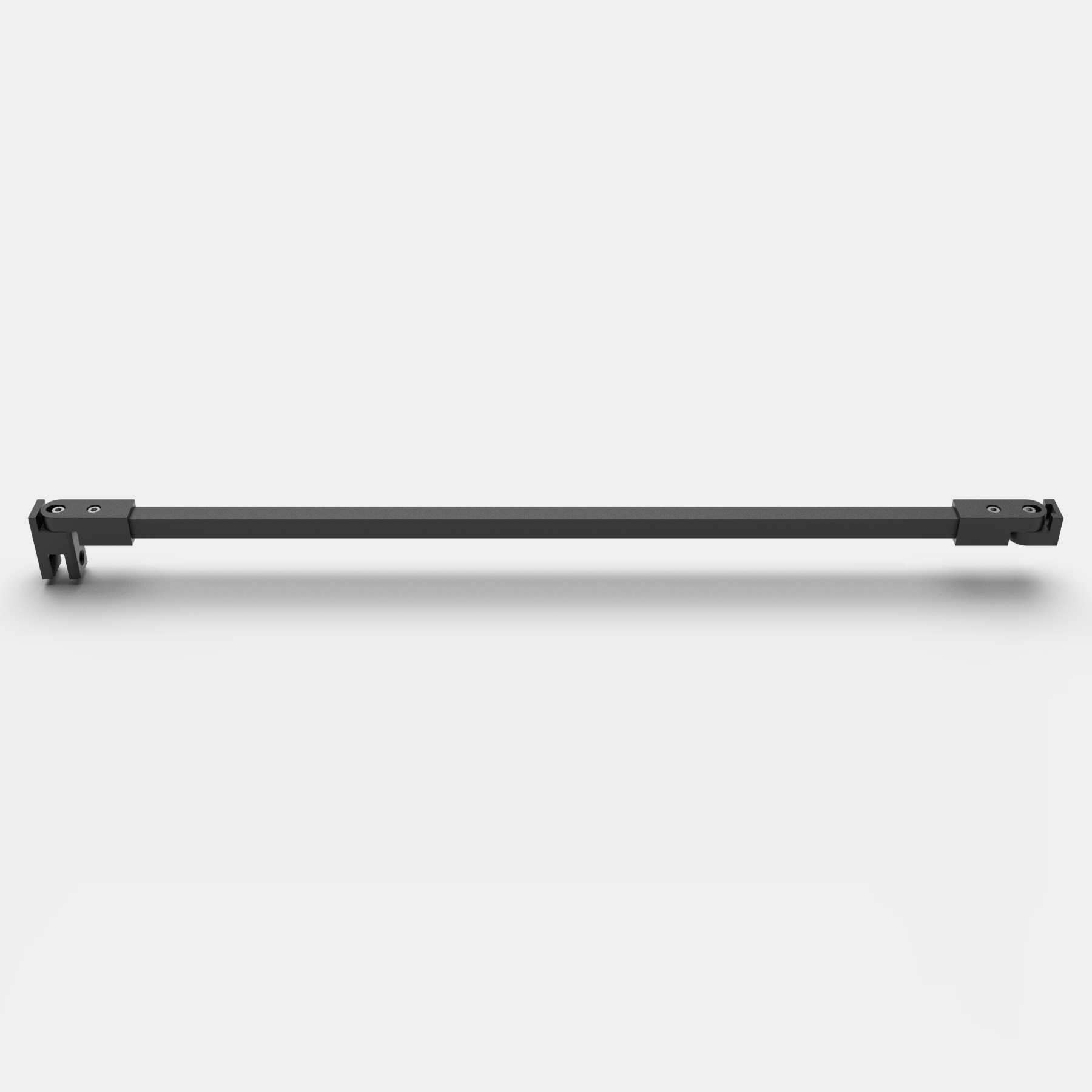 Stabistange eckig 1000 mm, Glas-Wand, kürzbar