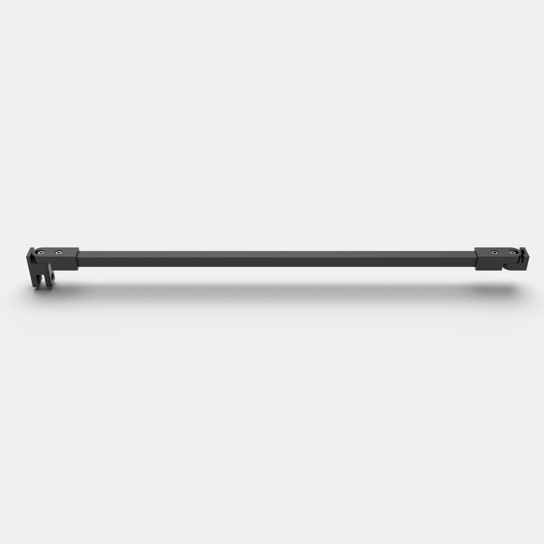 Stabistange Glas-Wand 45° eckig