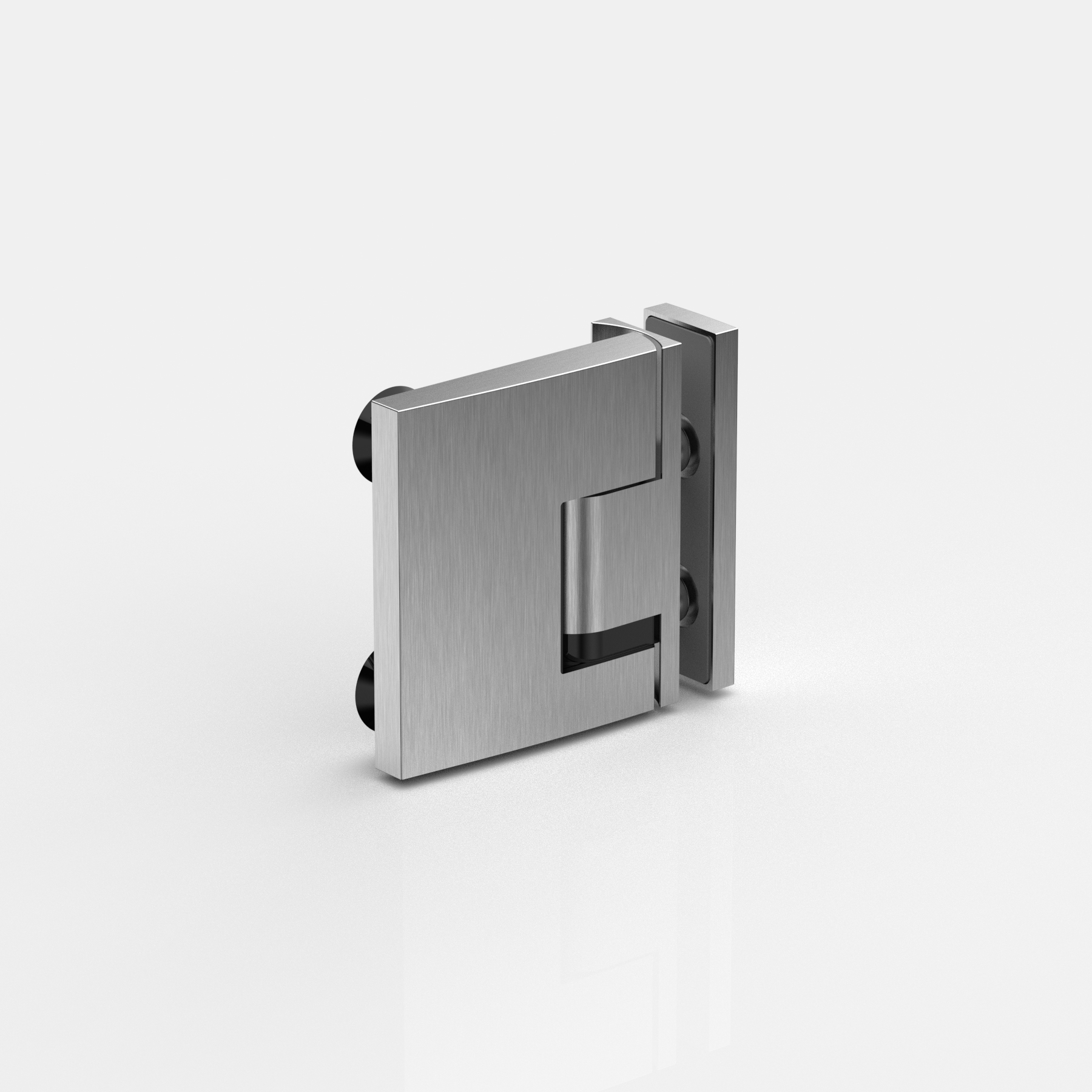 Hebe-Senk-Pendeltürband, flächenbündig, Glas-Glas 90°