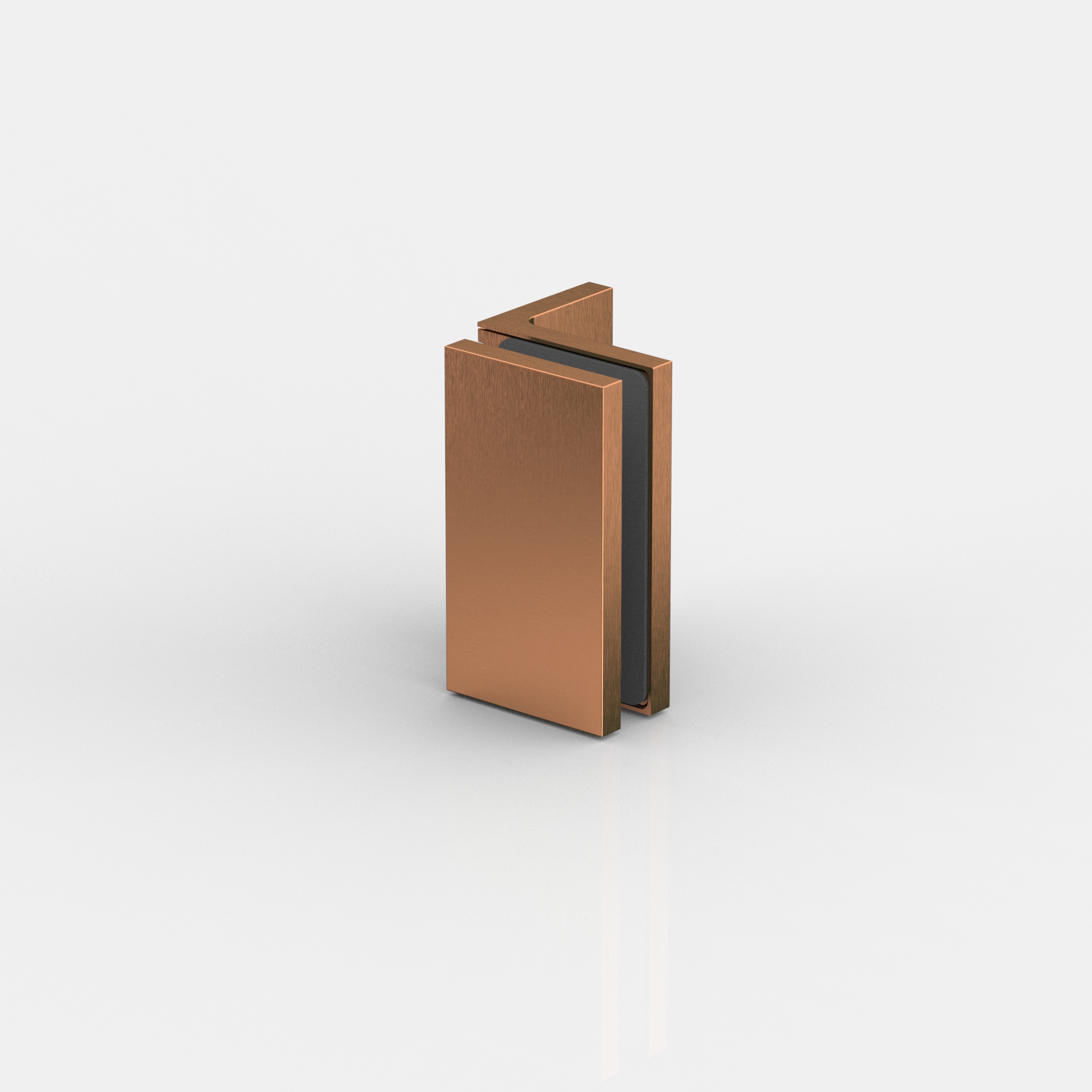 Winkelverbinder Glas-Wand 90°