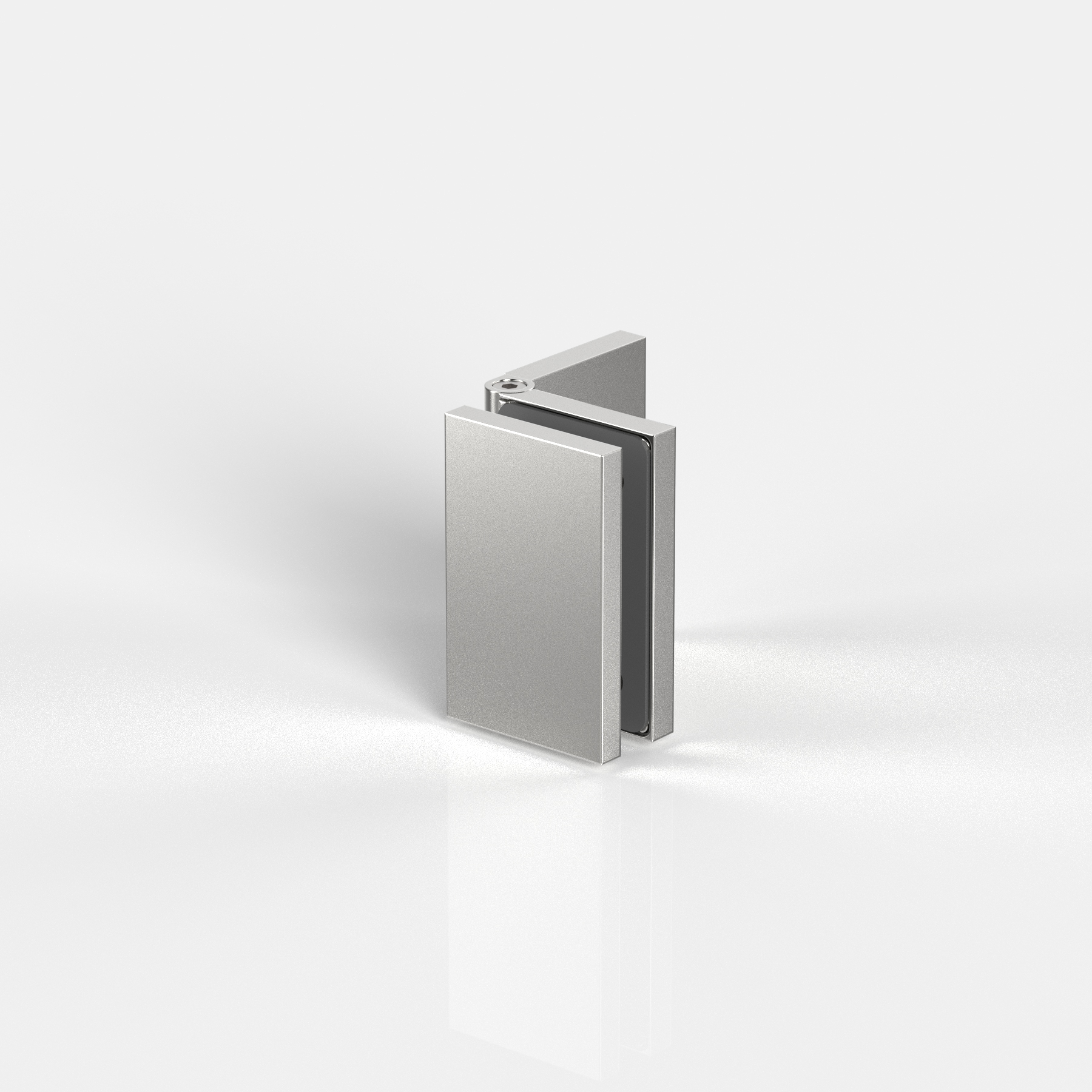 Winkelverbinder Glas-Wand 60-100°