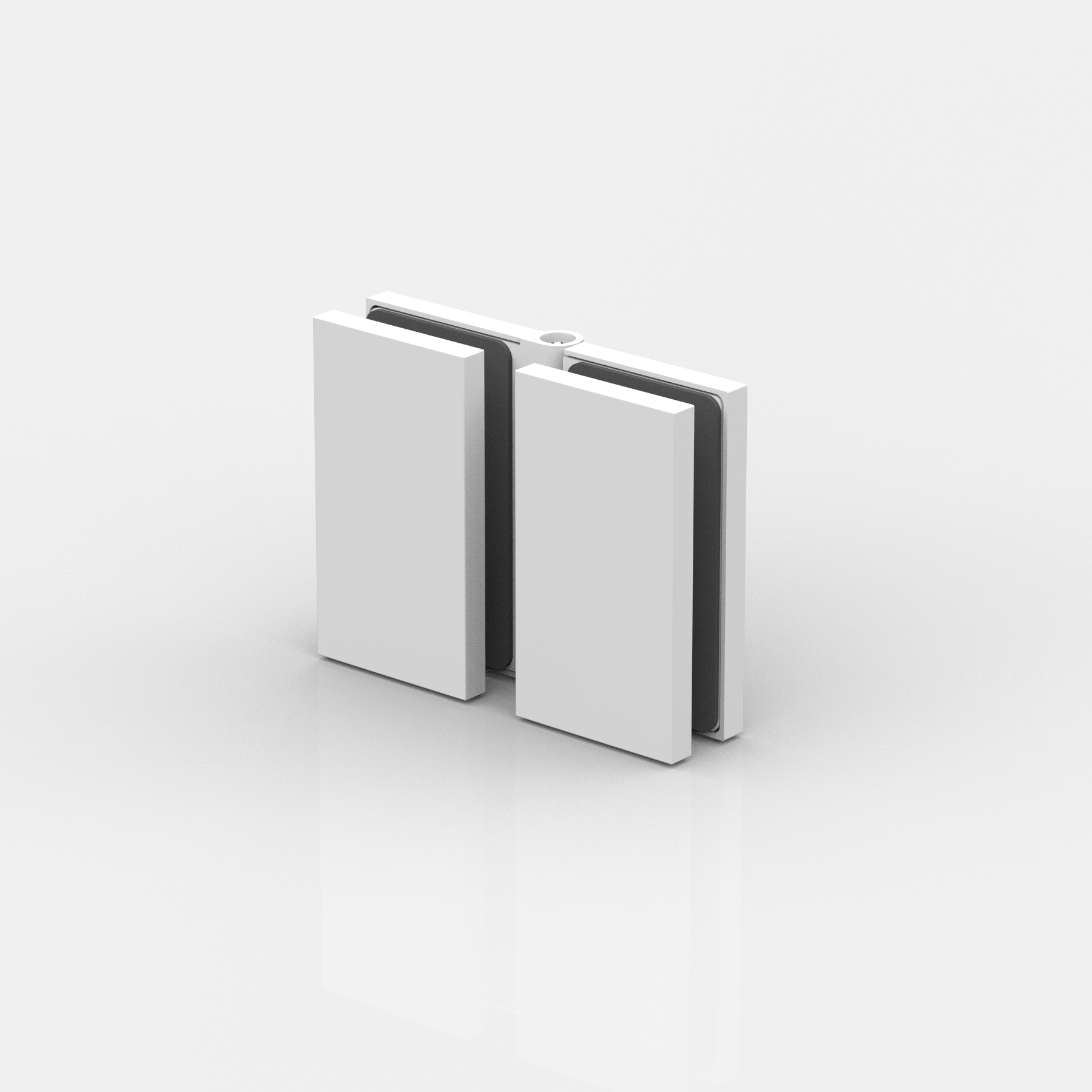 Winkelverbinder, Glas-Glas 180° - verstellbar