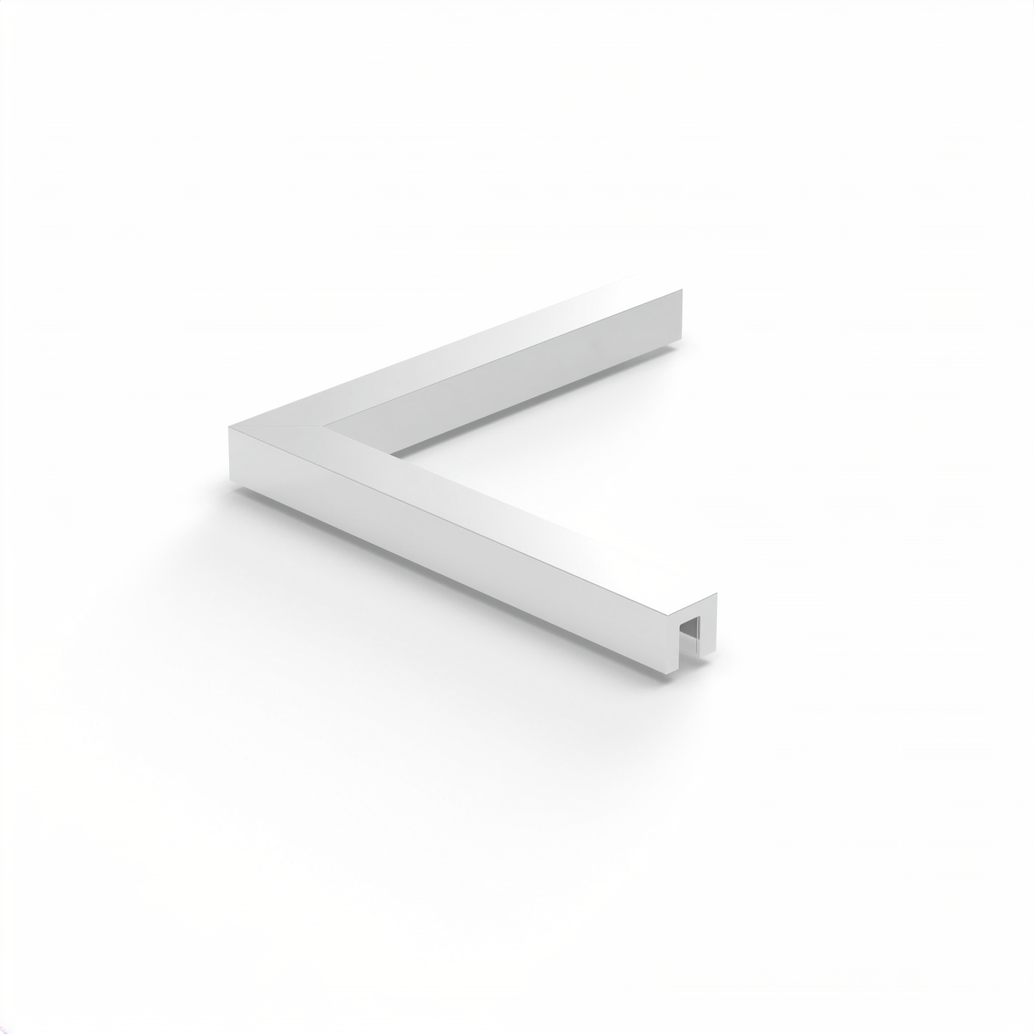 Winkelstabilisierung Glas-Glas 90°, starr