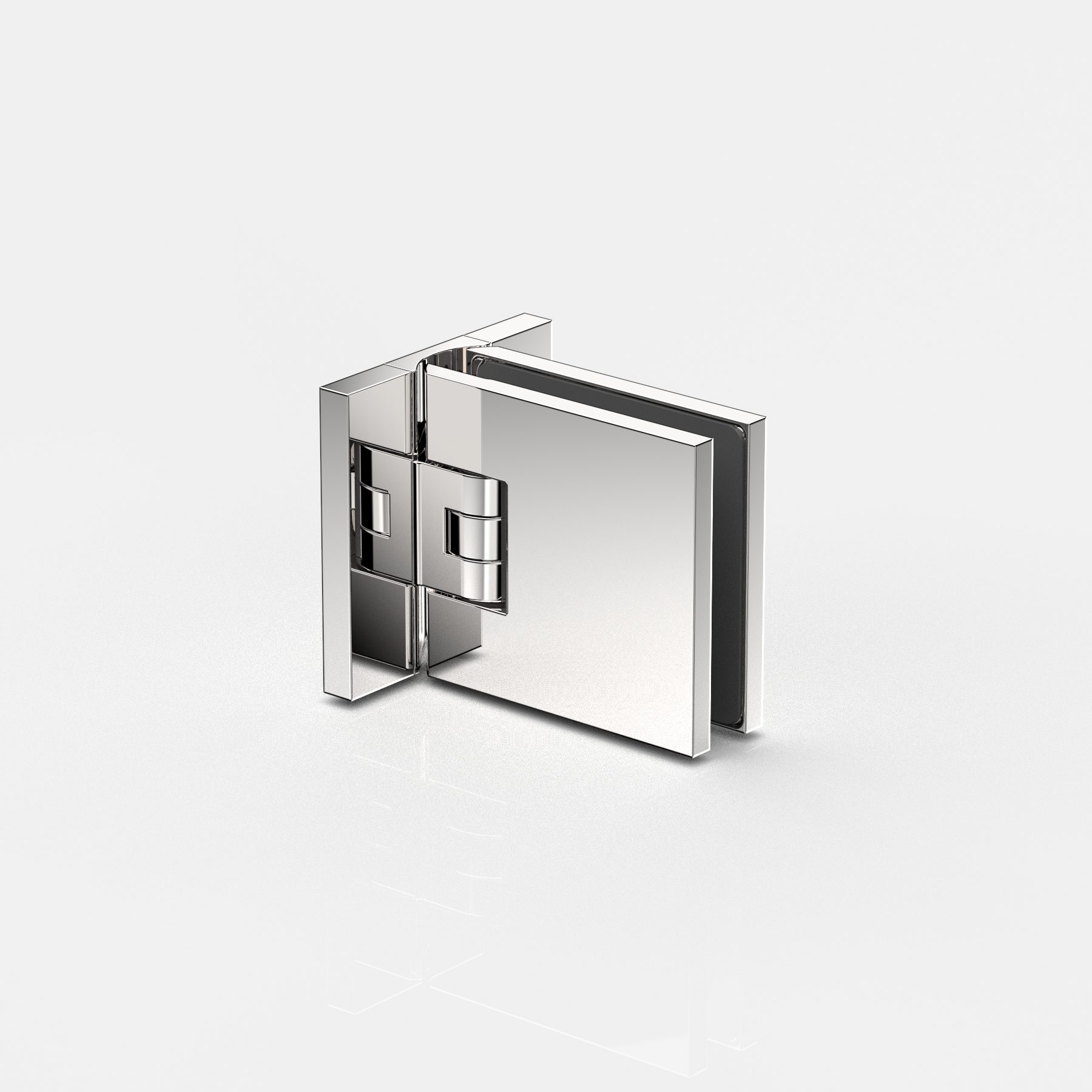 Pendeltürband Glas-Wand 90°