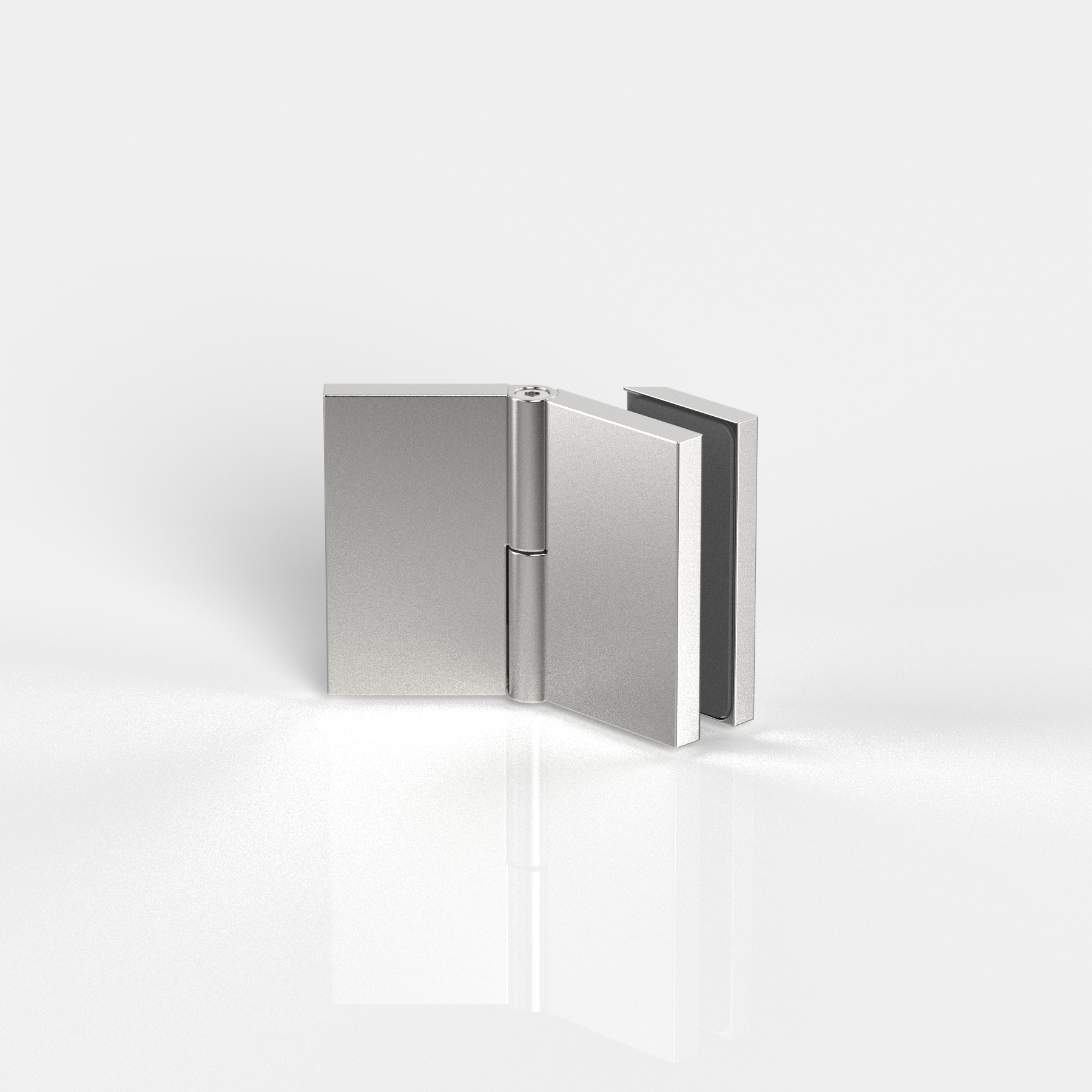 Winkelverbinder Glas-Wand 100-135°