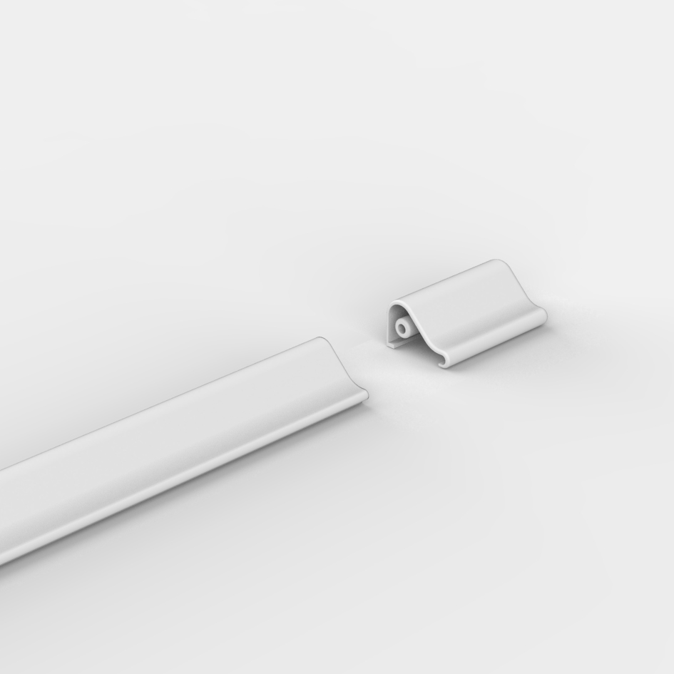 Schwallschutzprofil, Endstück, links