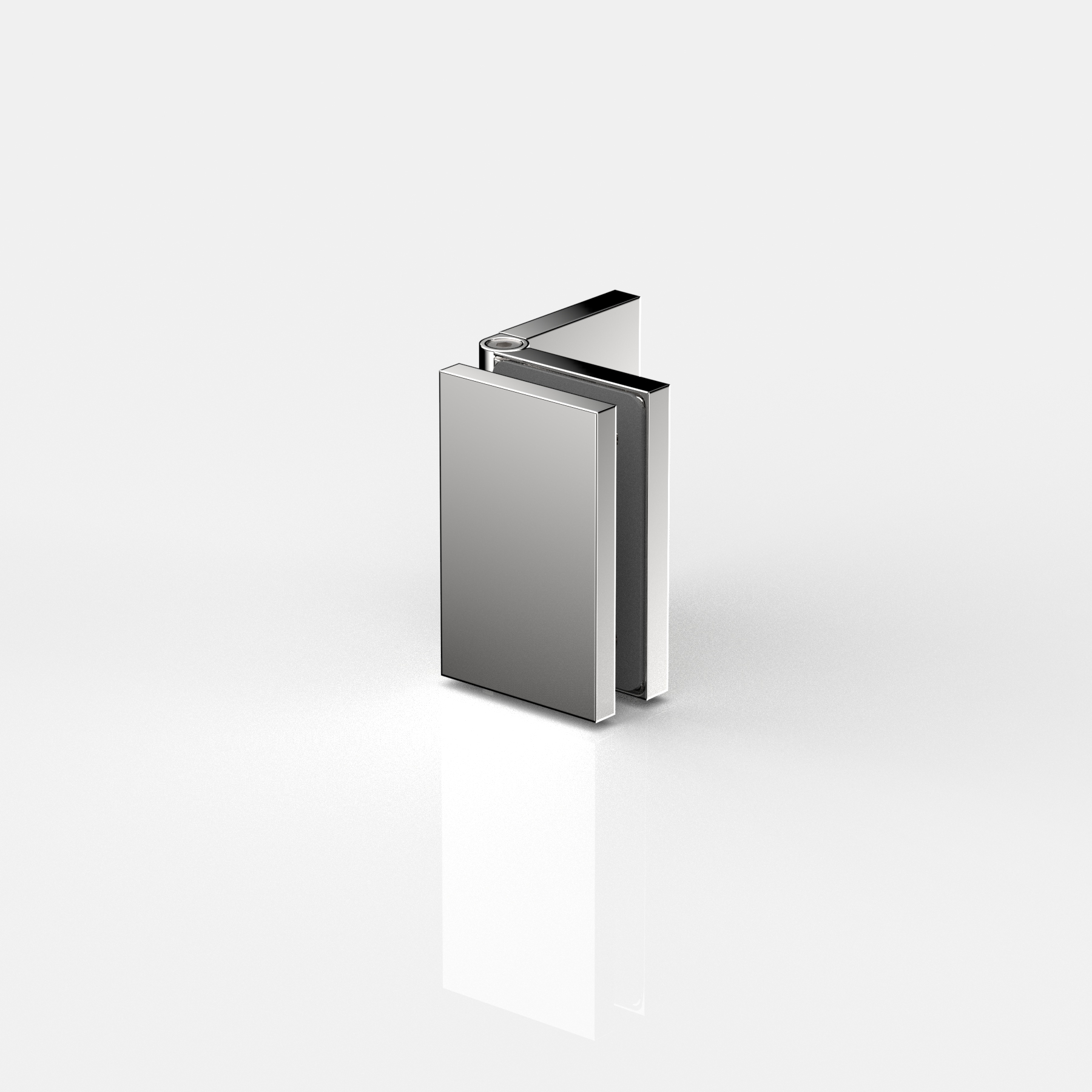 Winkelverbinder Glas-Wand 60-100°