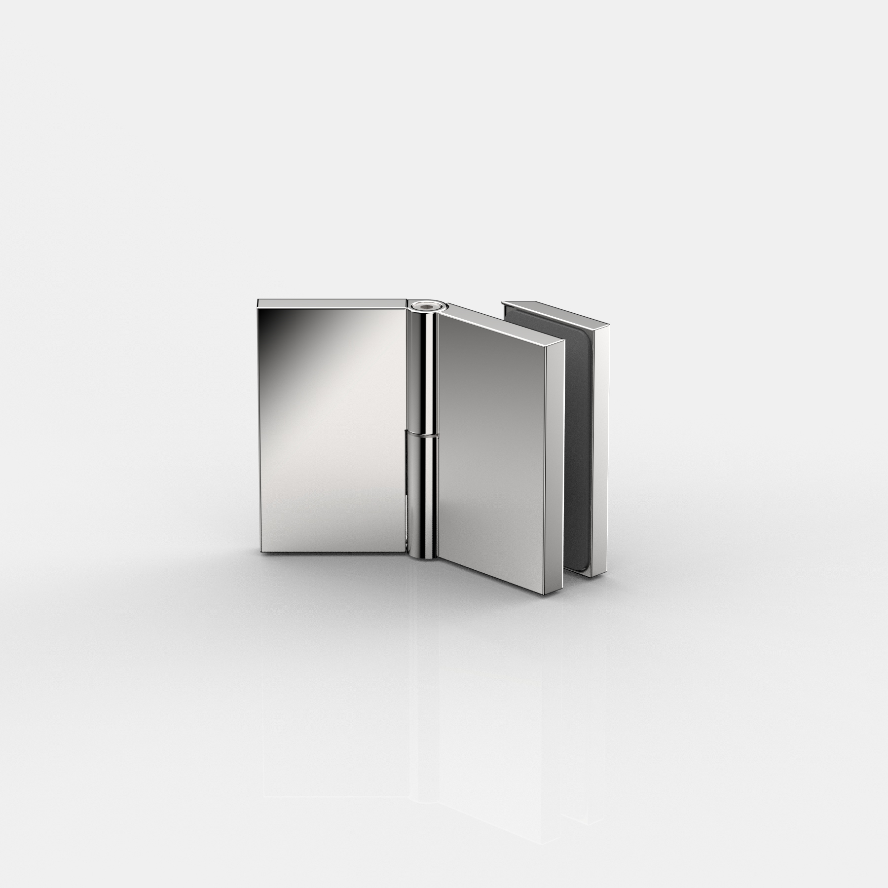 Winkelverbinder Glas-Wand 100-135°