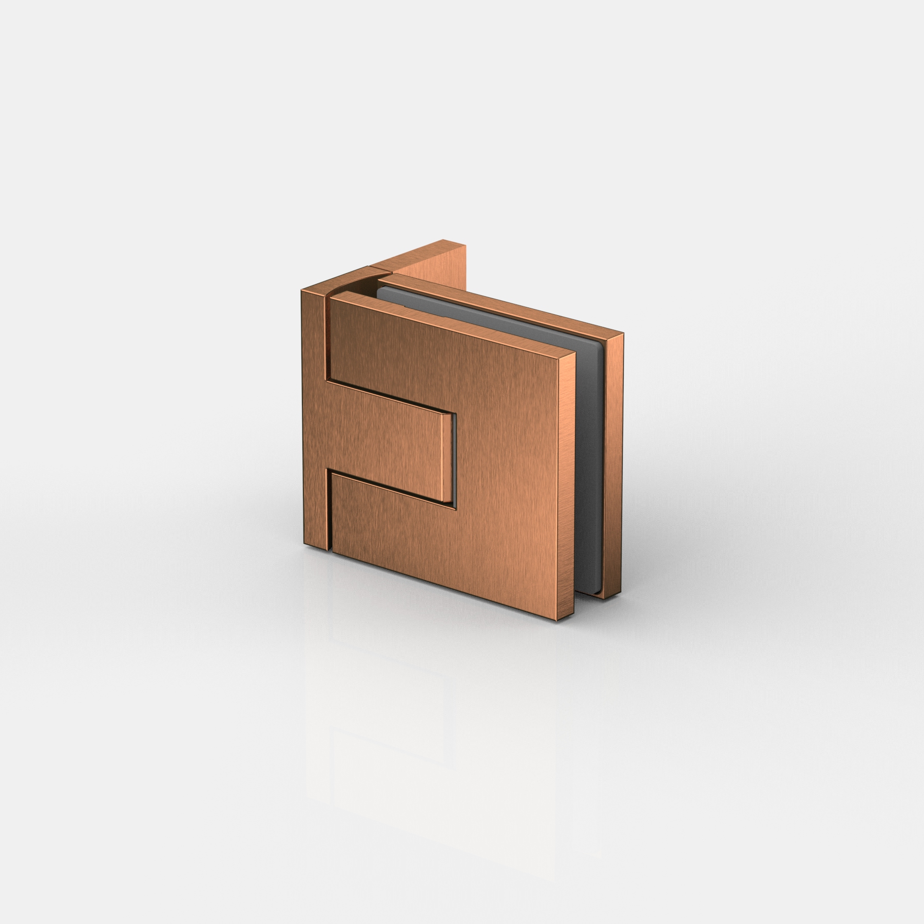 Pendeltürband Glas-Wand 90°