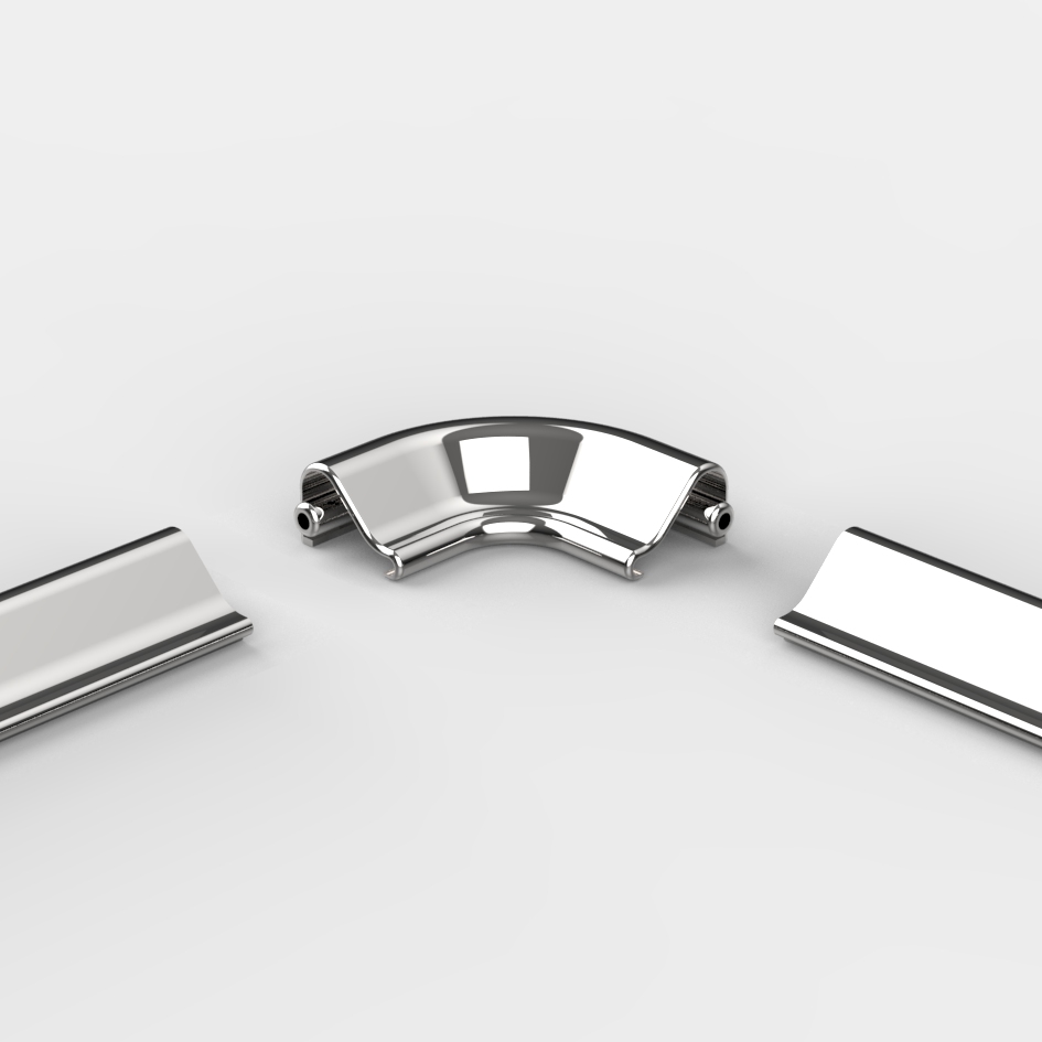 Schwallschutz-Eckverbindung 90°