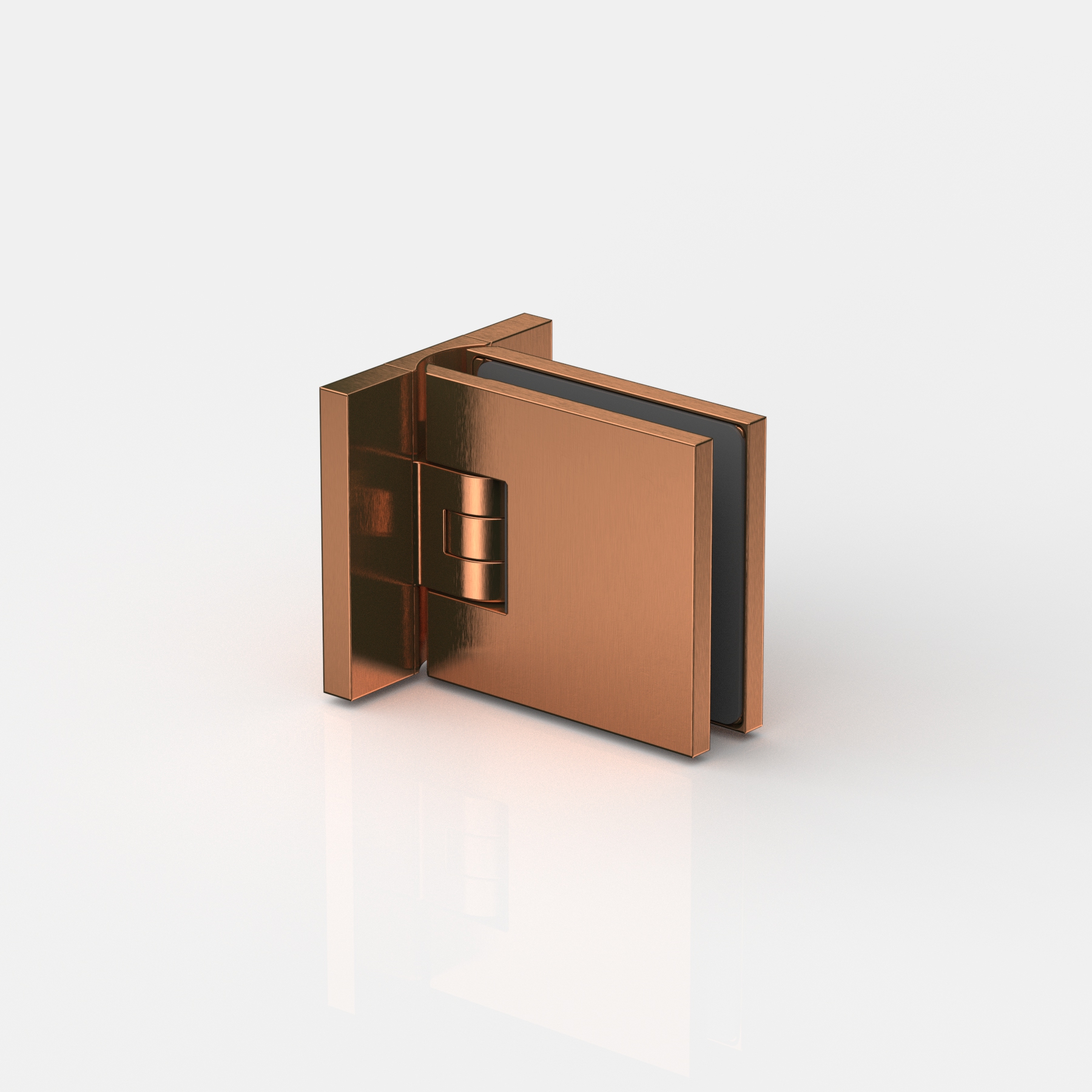 Pendeltürband Glas-Wand 90°