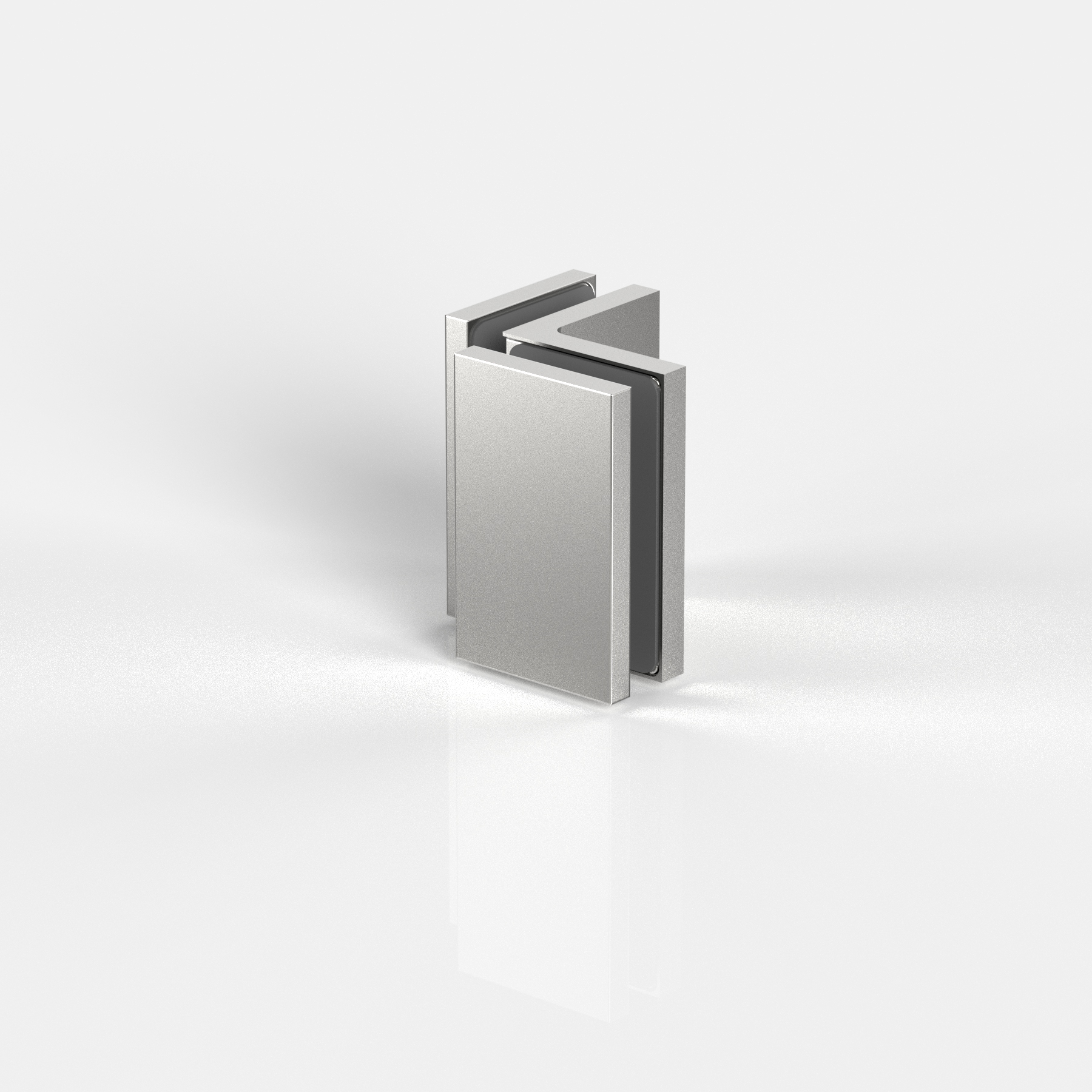 Winkelverbinder Glas-Glas 90°