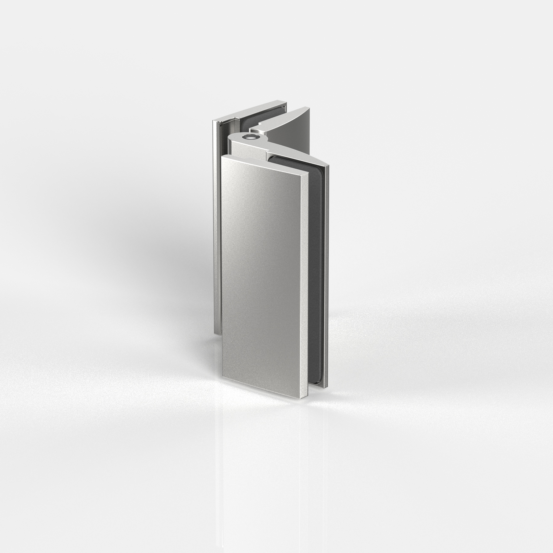 Anschlagtürband Glas-Glas 90°