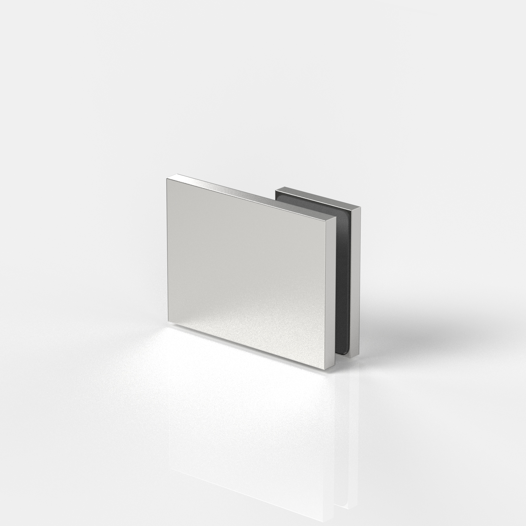 Längsverbinder Glas-Wand 180°