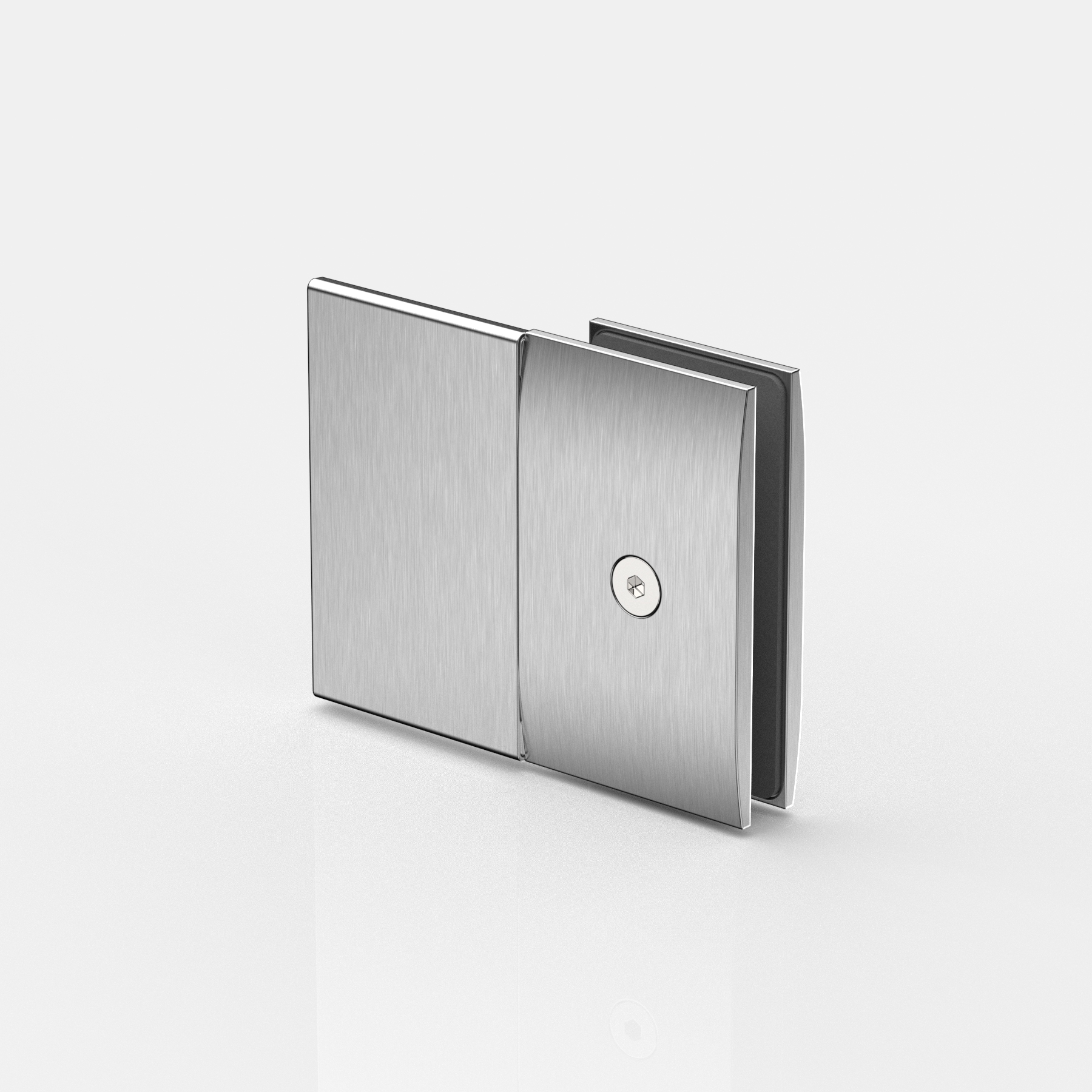 Längsverbinder Glas-Wand 180°