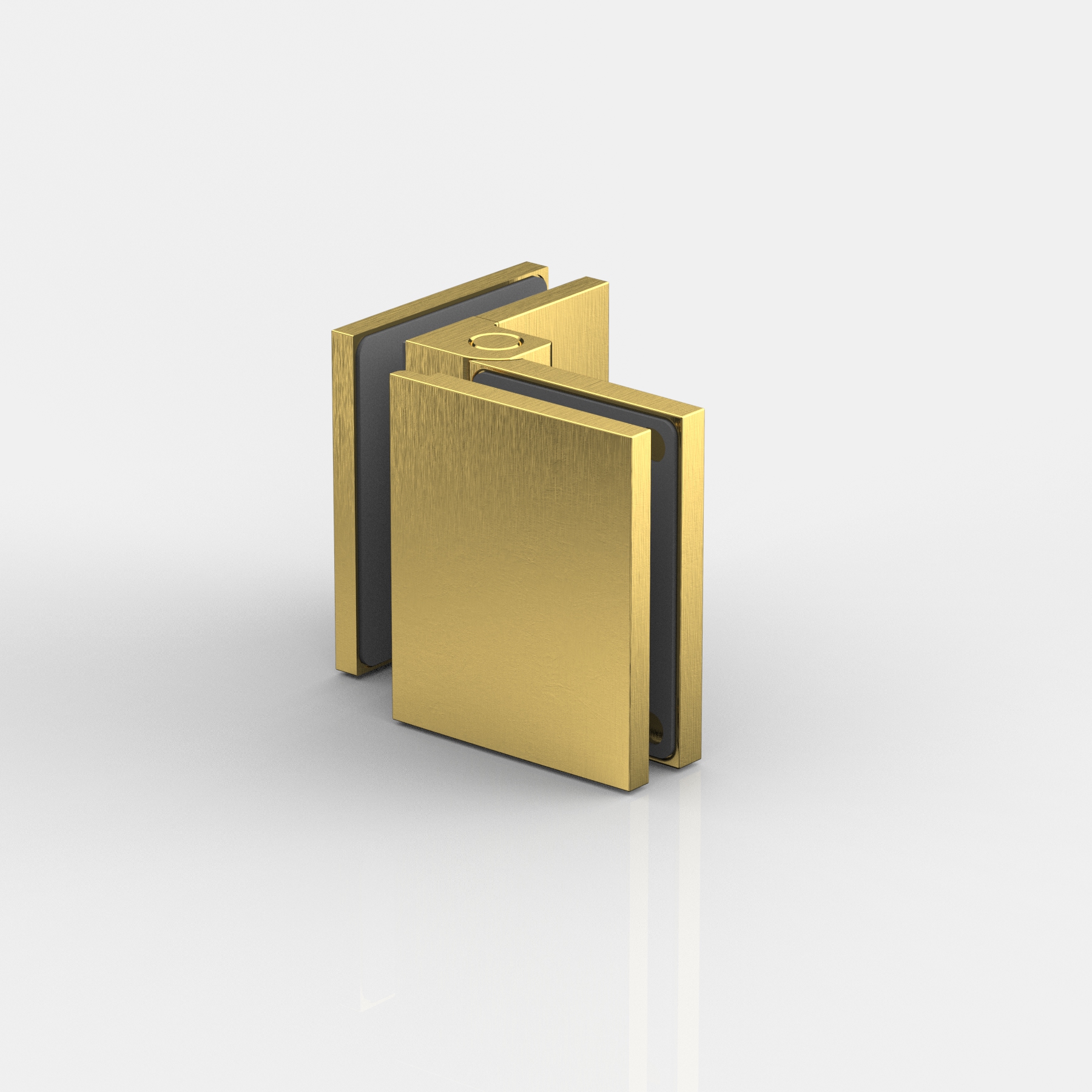 Anschlagtürband Glas-Glas 90°