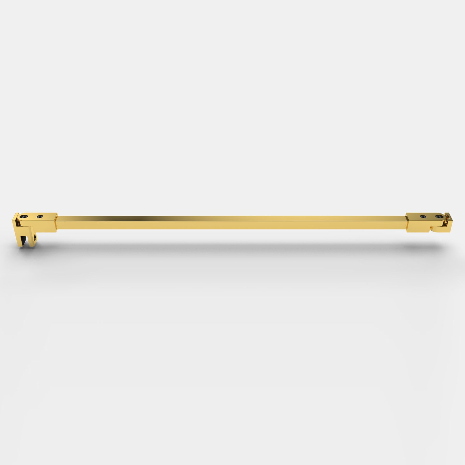 Stabistange eckig 1000 mm, Glas-Wand, kürzbar