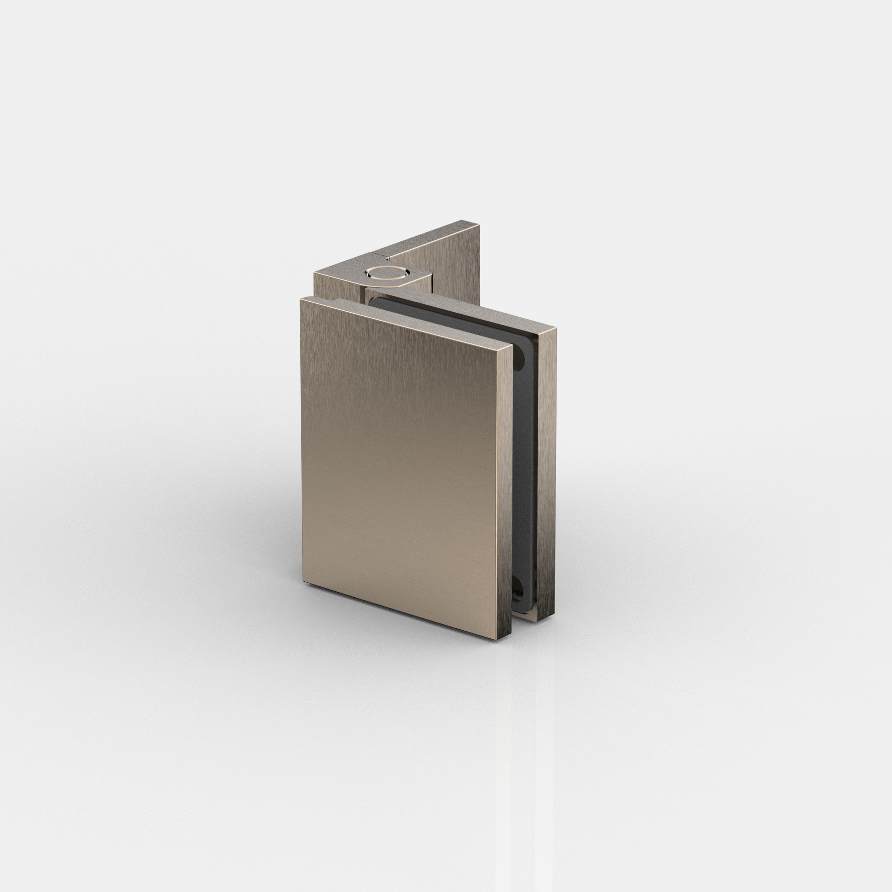 Anschlagtürband Glas-Wand 90°