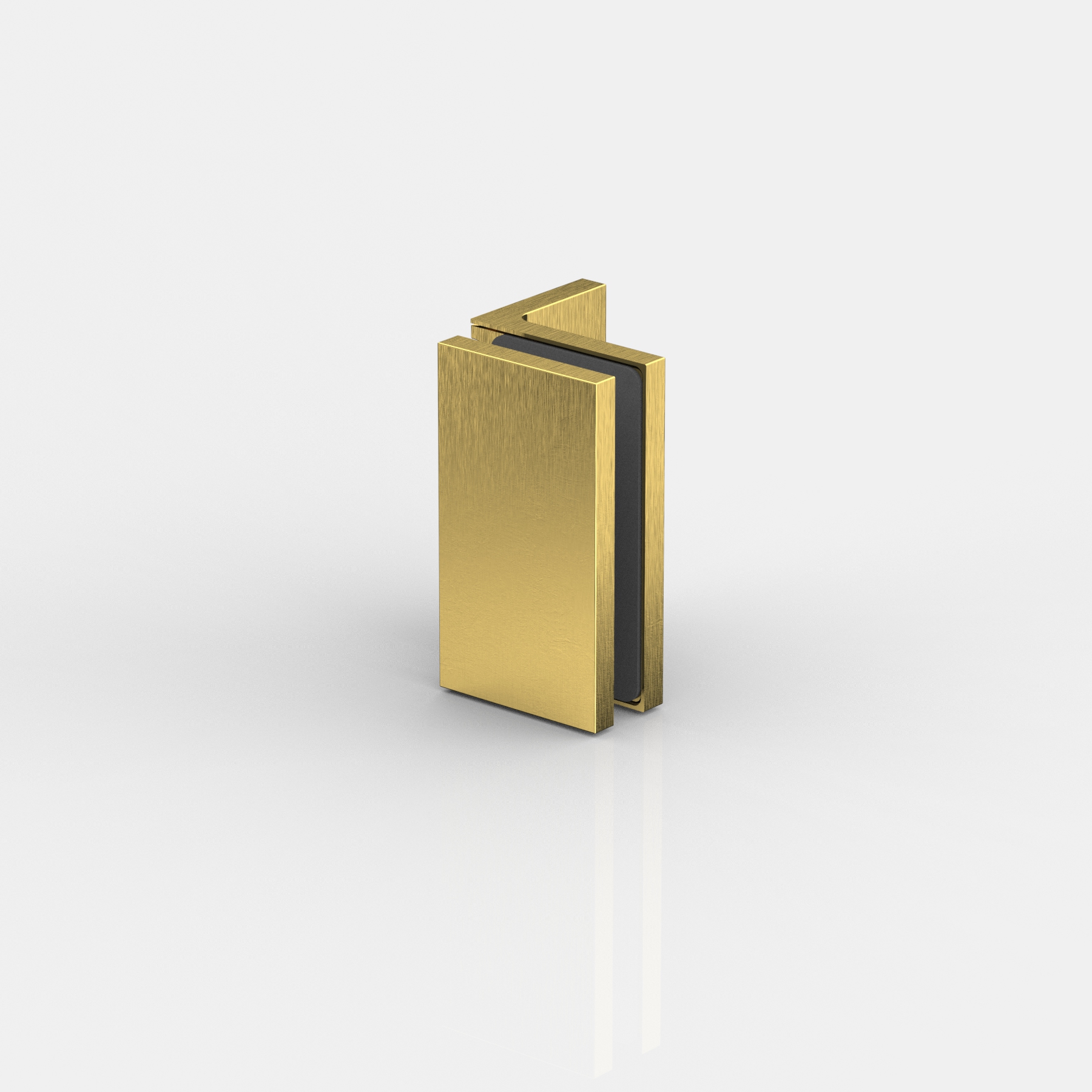 Winkelverbinder Glas-Wand 90°