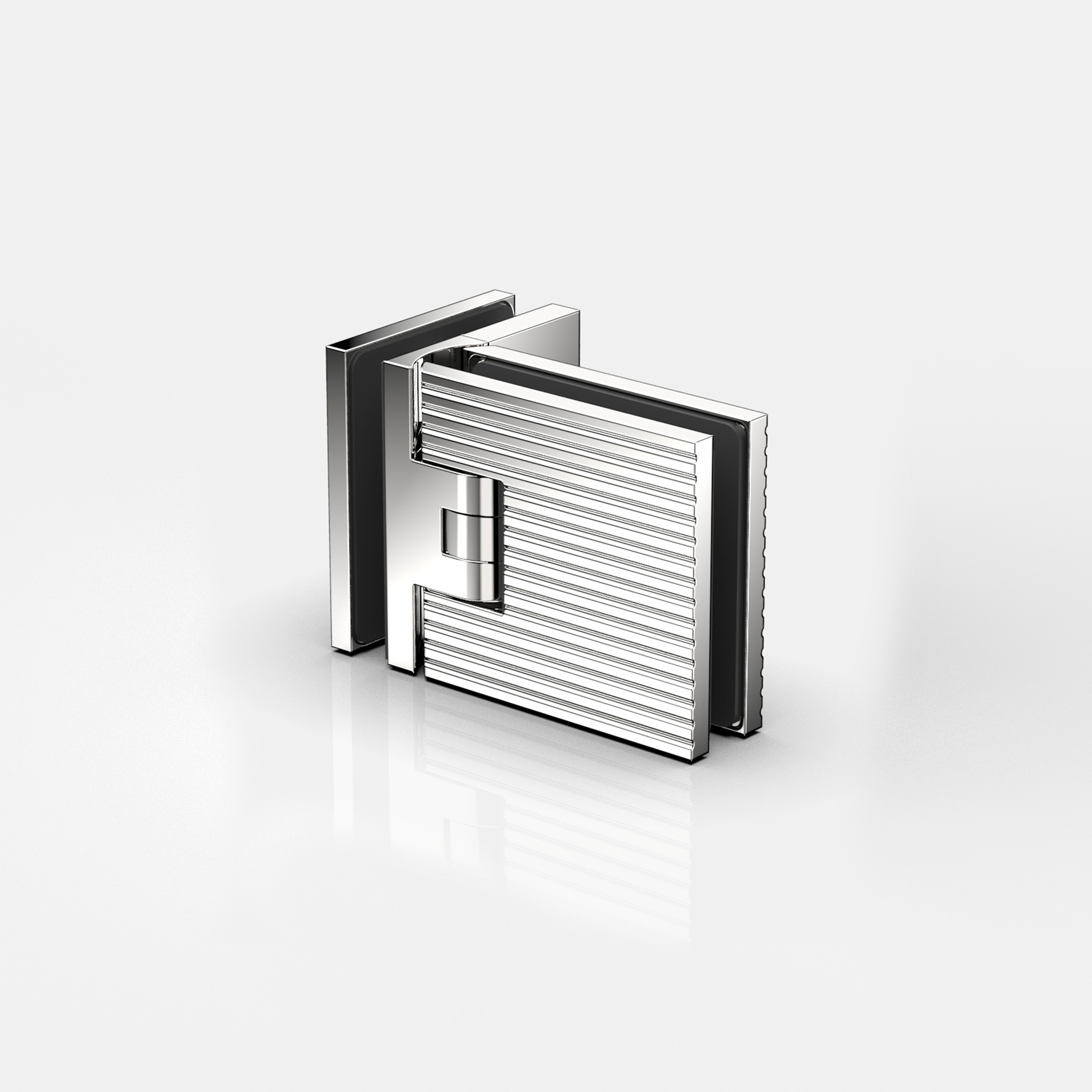 Pendeltürband Glas-Glas 90°