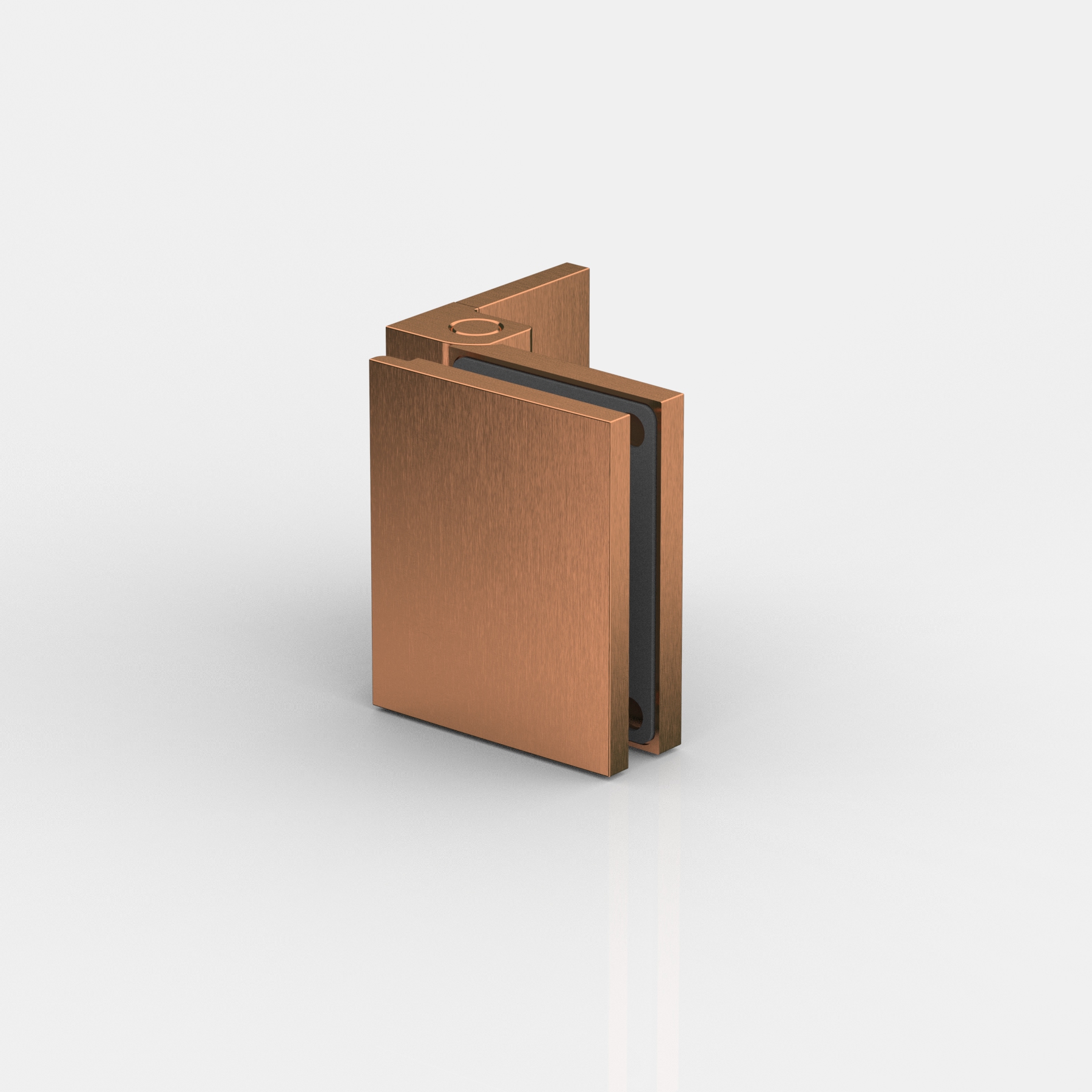 Anschlagtürband Glas-Wand 90°