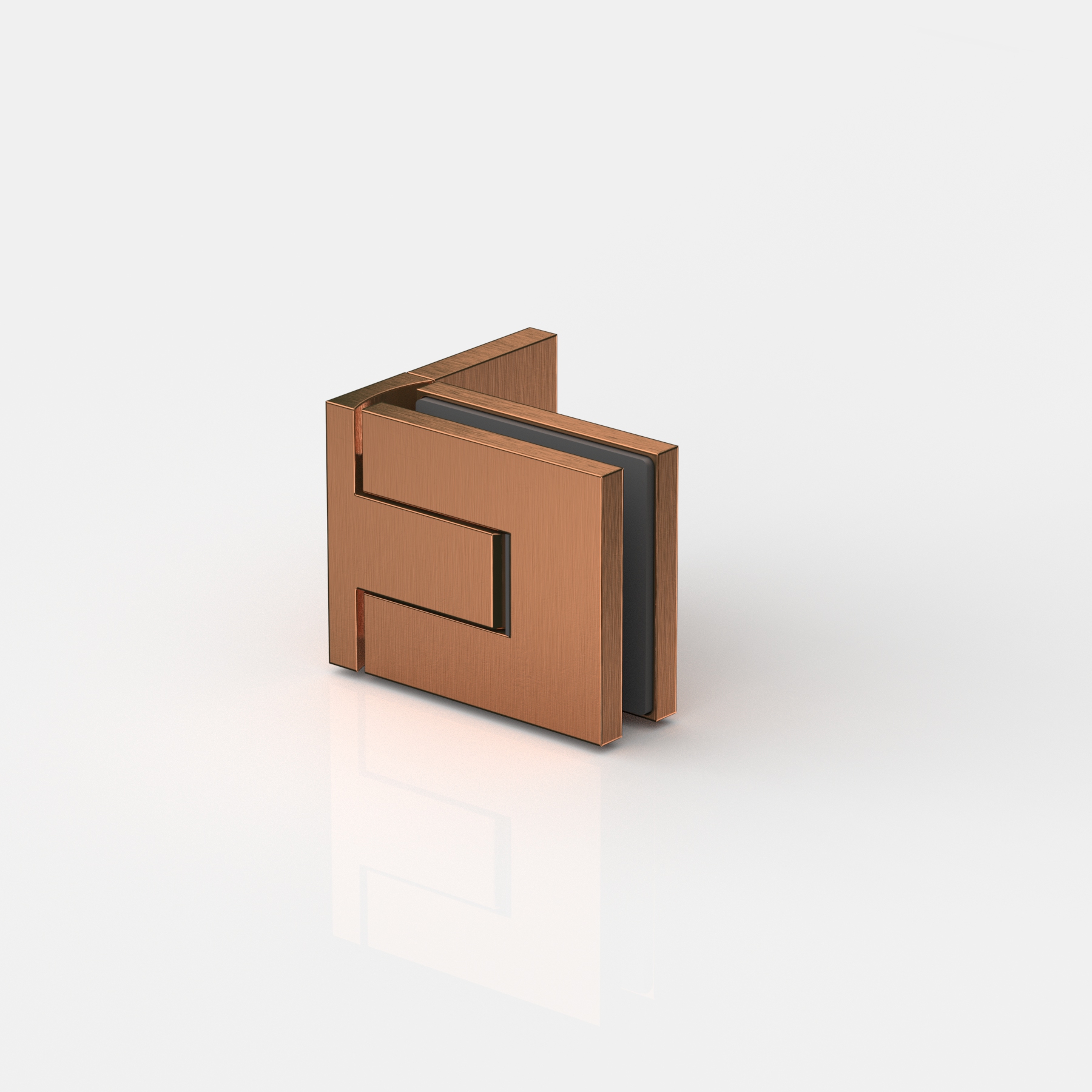 Pendeltürband Glas-Wand 90°