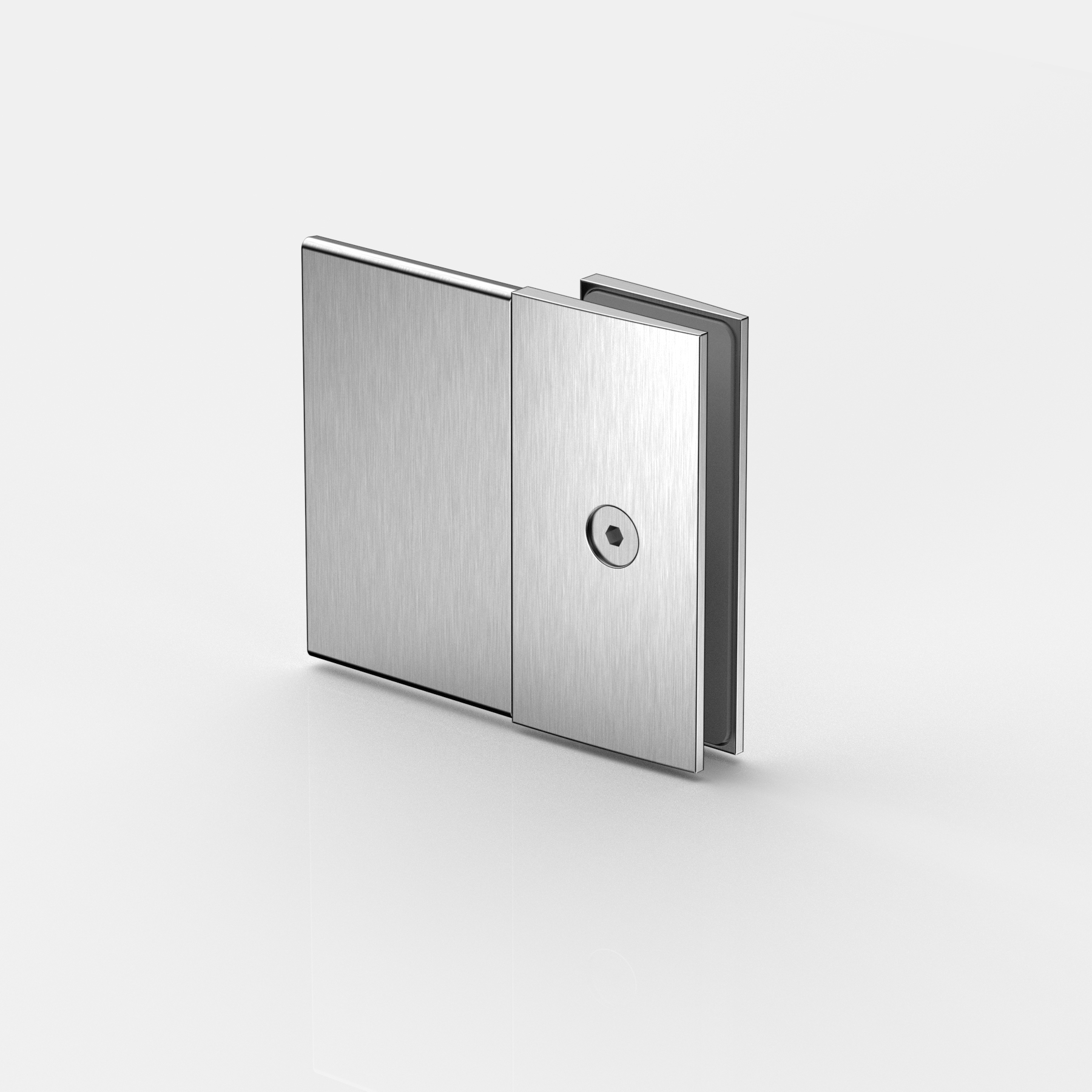 Längsverbinder Glas-Wand 180°